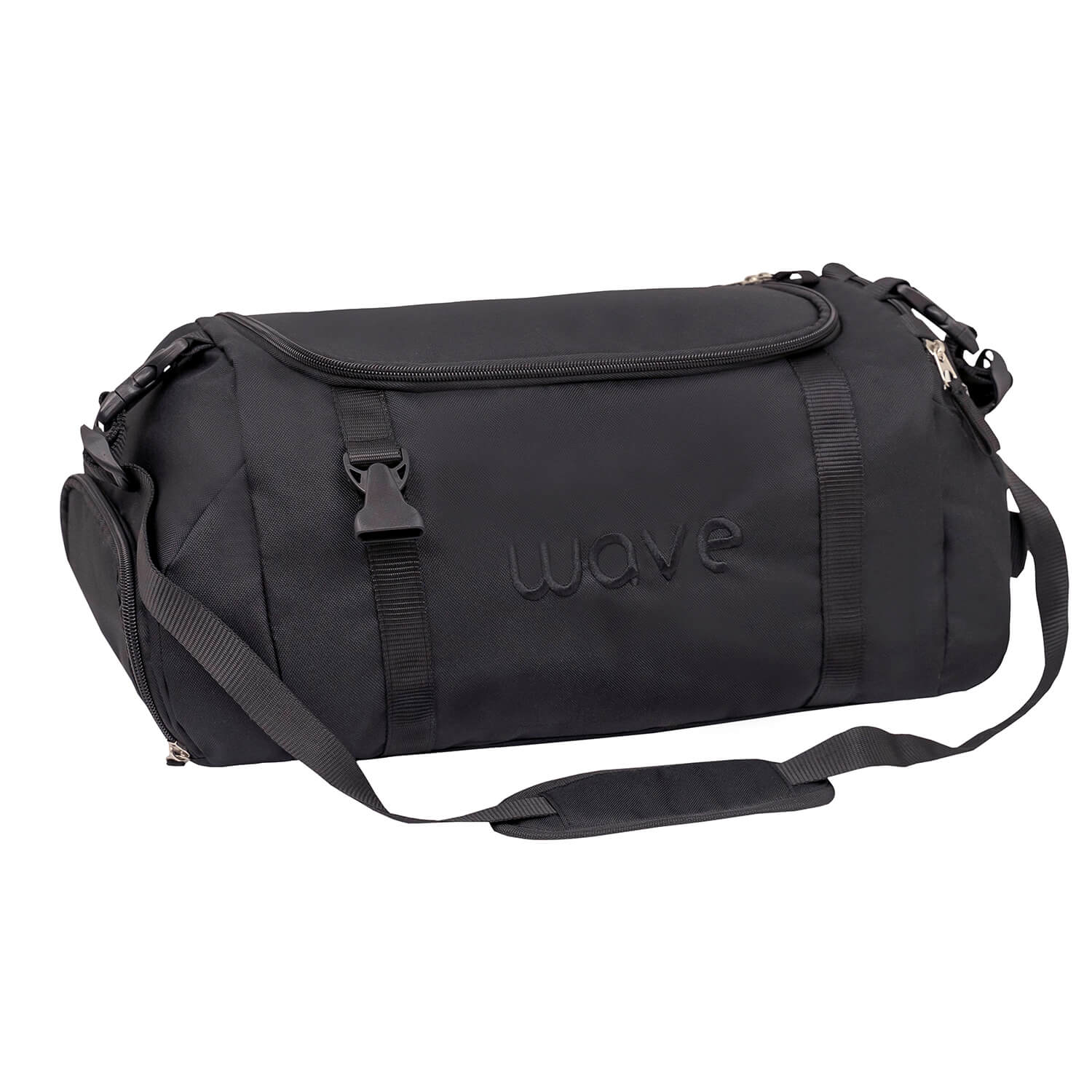 Wave Posh Black Duffel bag