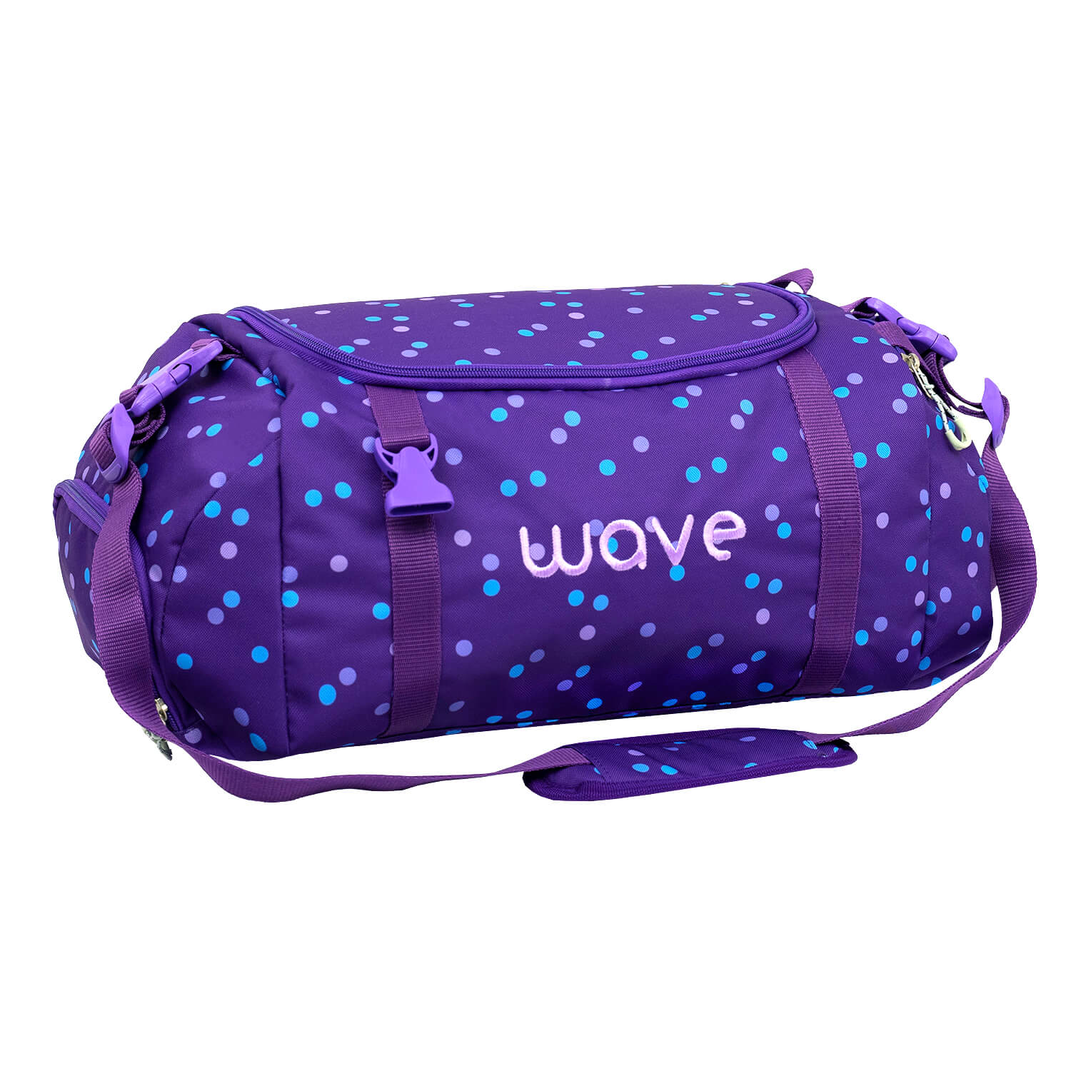 Wave Infinity Purple Dots Schulrucksack Set 3 tlg.