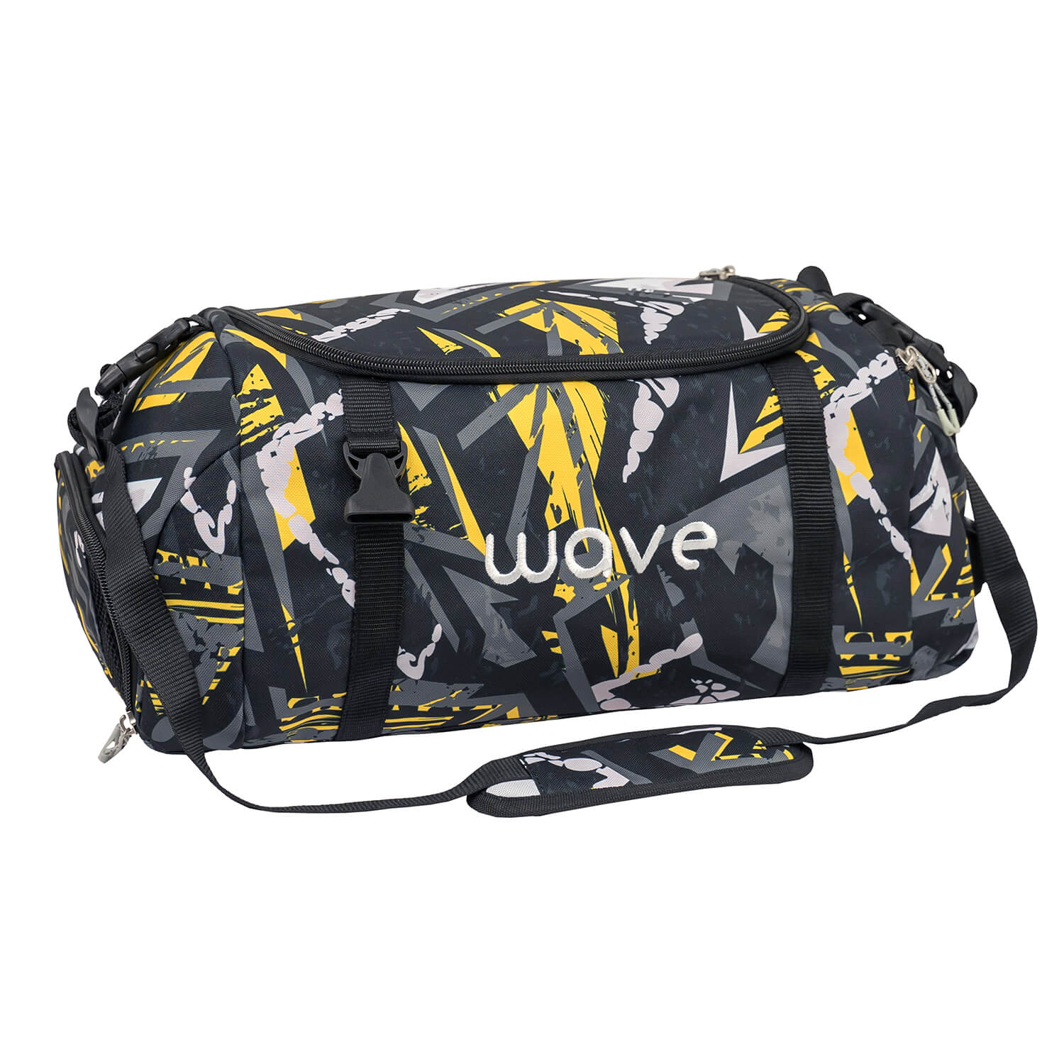 Wave Yellow Graffiti Sporttasche