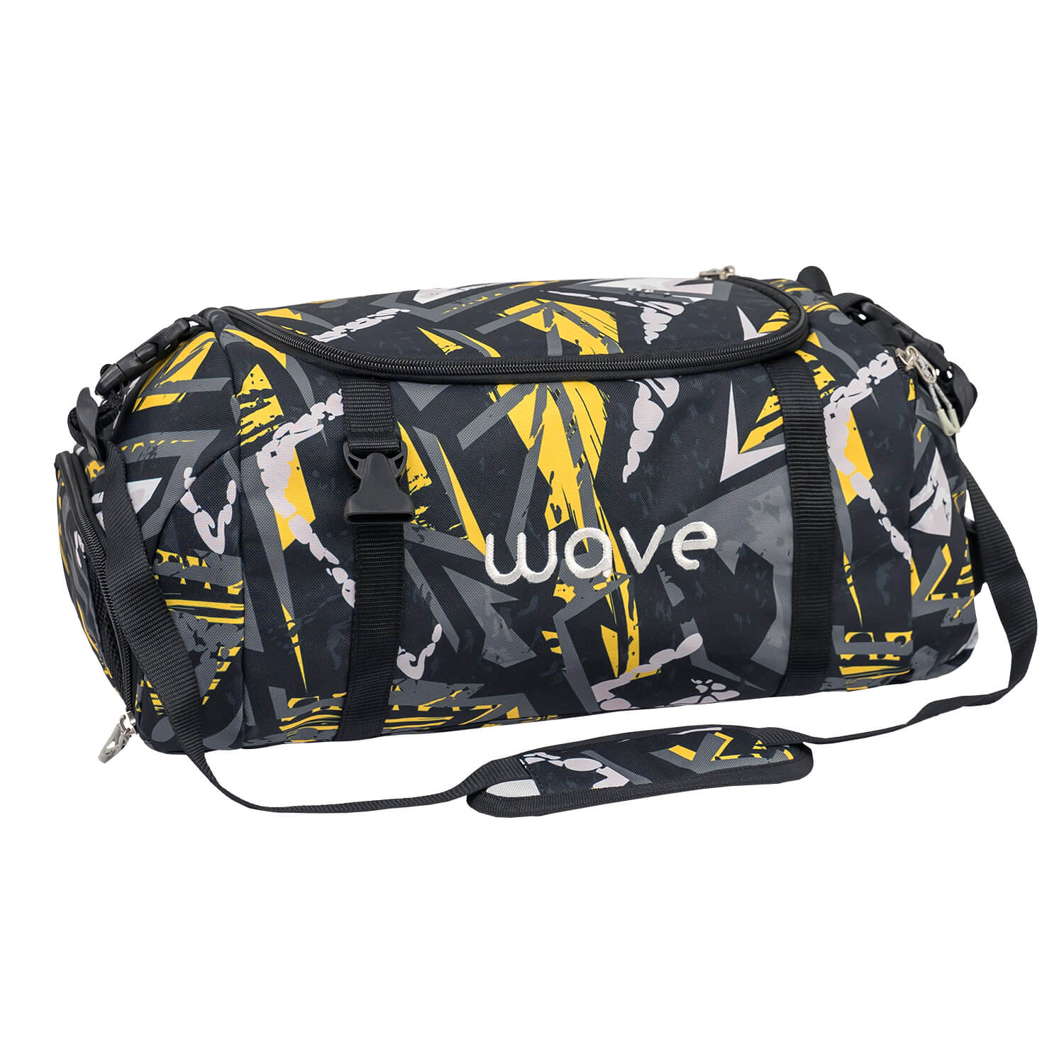 Wave Infinity Yellow Graffiti Schulrucksack Set 3 tlg.