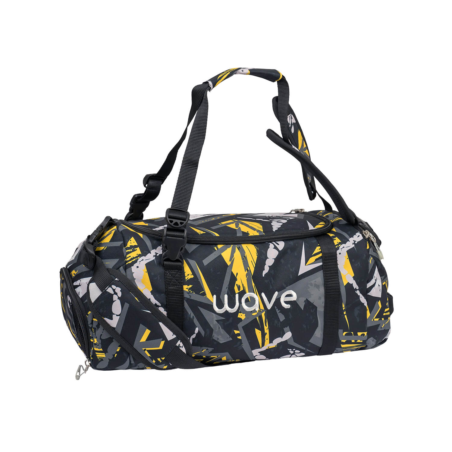 Wave Yellow Graffiti Sporttasche
