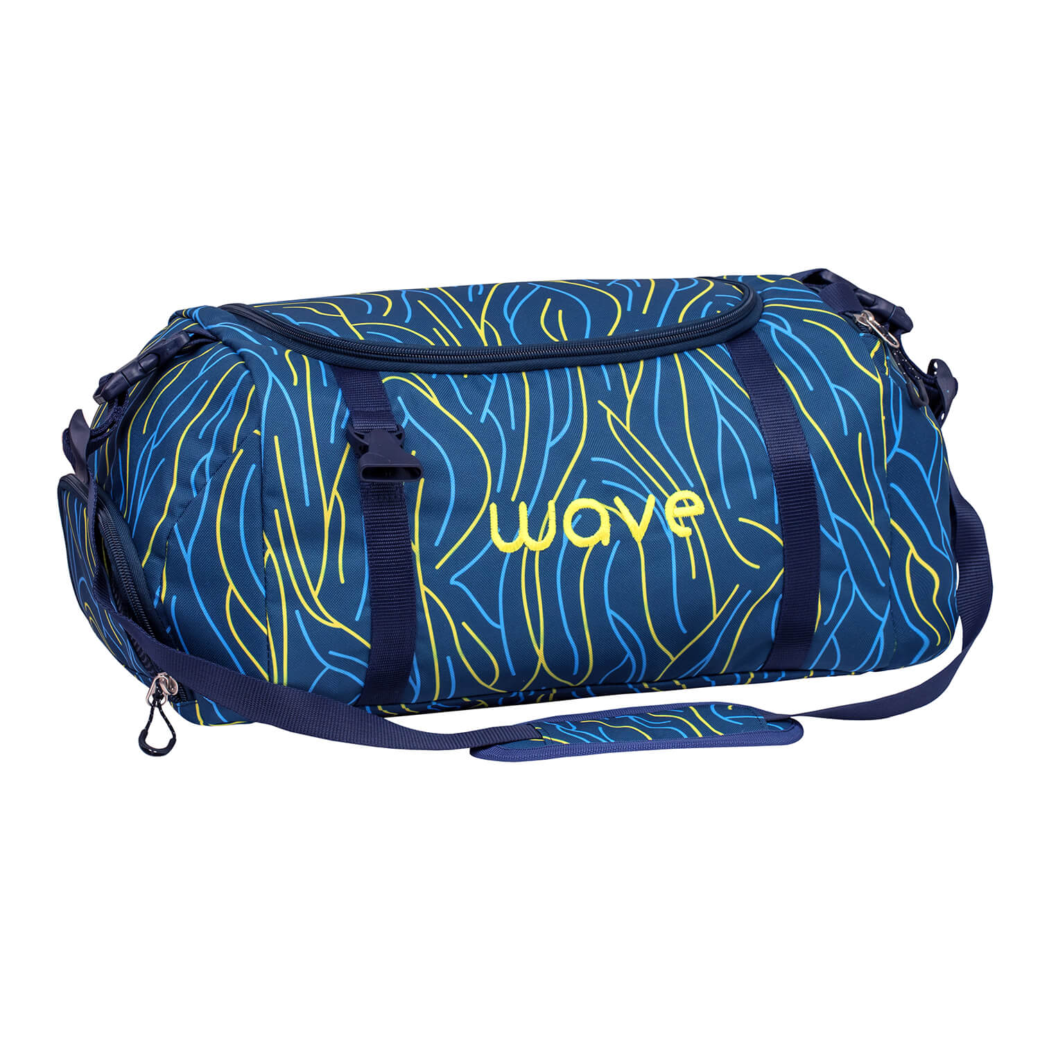 Wave Yellow Lines Sporttasche