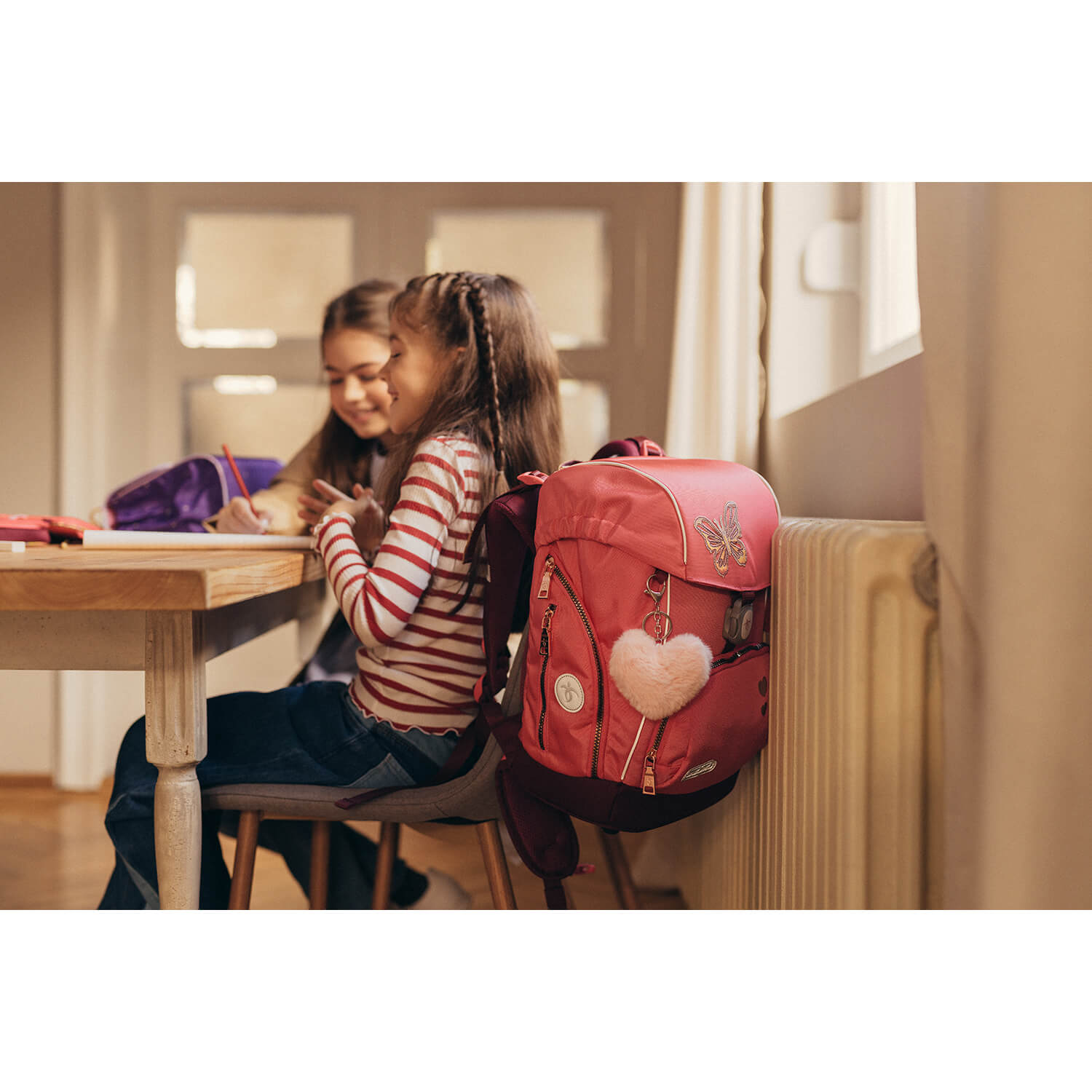Premium Comfy Plus Coral Schoolbag