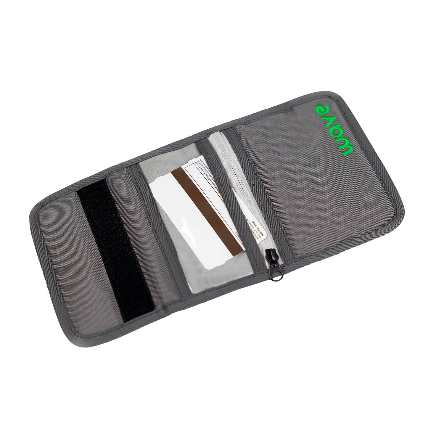 Wave Lime Grey Wallet