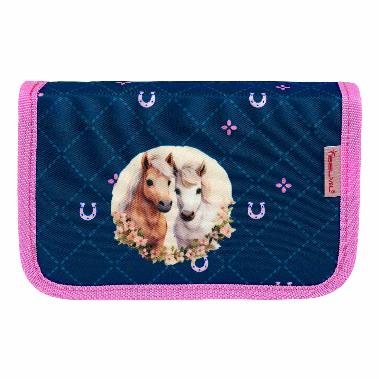 Maxi Meet your Horses schoolbag with included accessories from the Ergonomic School Bag Set for Girls – Belmil Maxi Meet your Horses schoolbag set 5 pcs, designed for comfort and style.