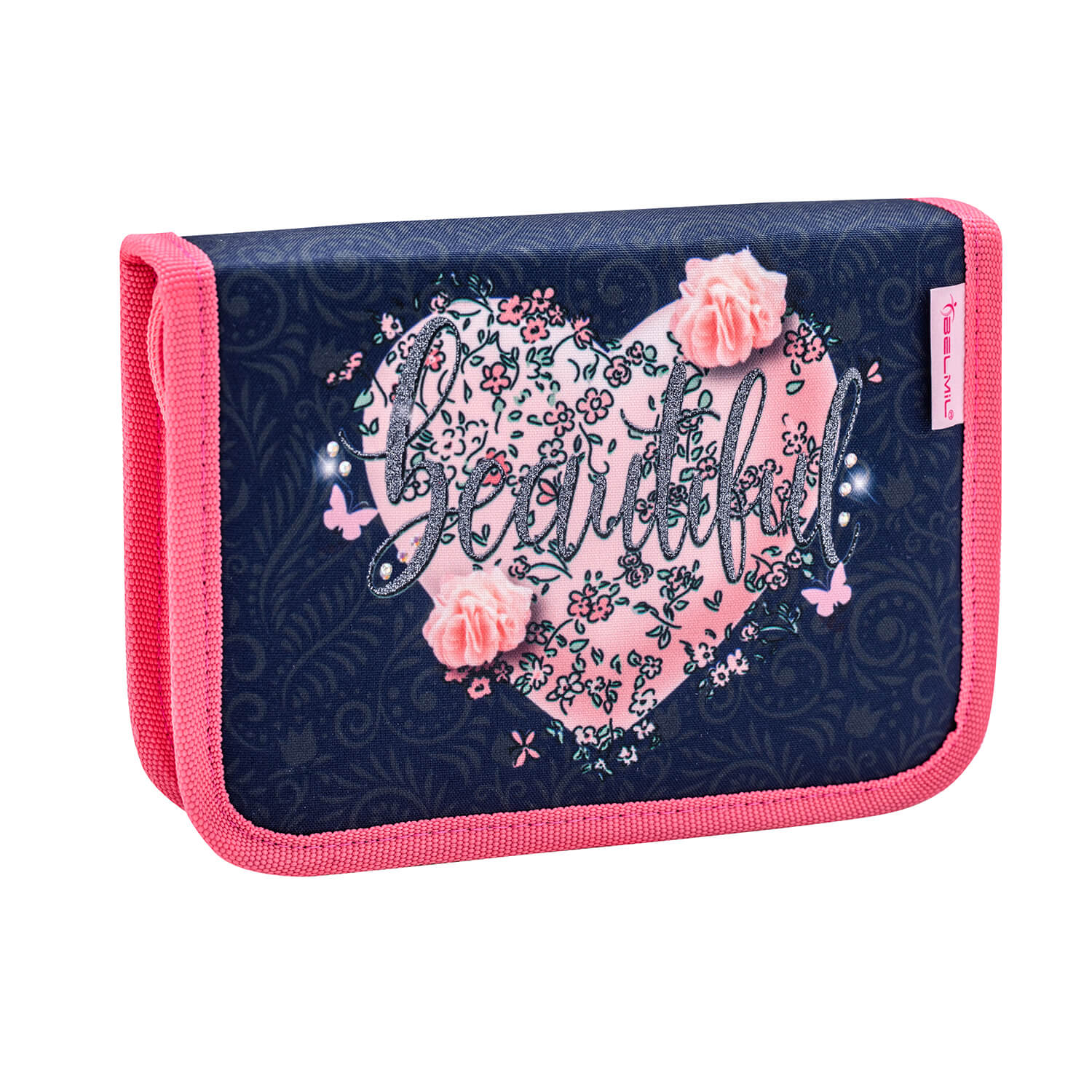 Compact Beautiful Flowers Schulranzen Set 4 tlg.