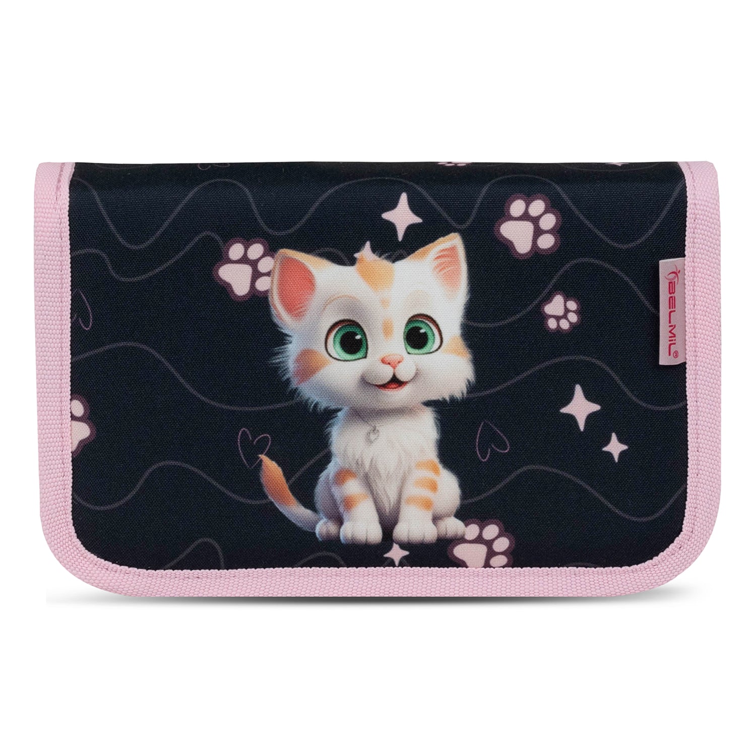 A gym bag included in the Belmil Classy Ergonomic School Bag Set for Girls 'Cute Kitten' design, perfect for after school activities.