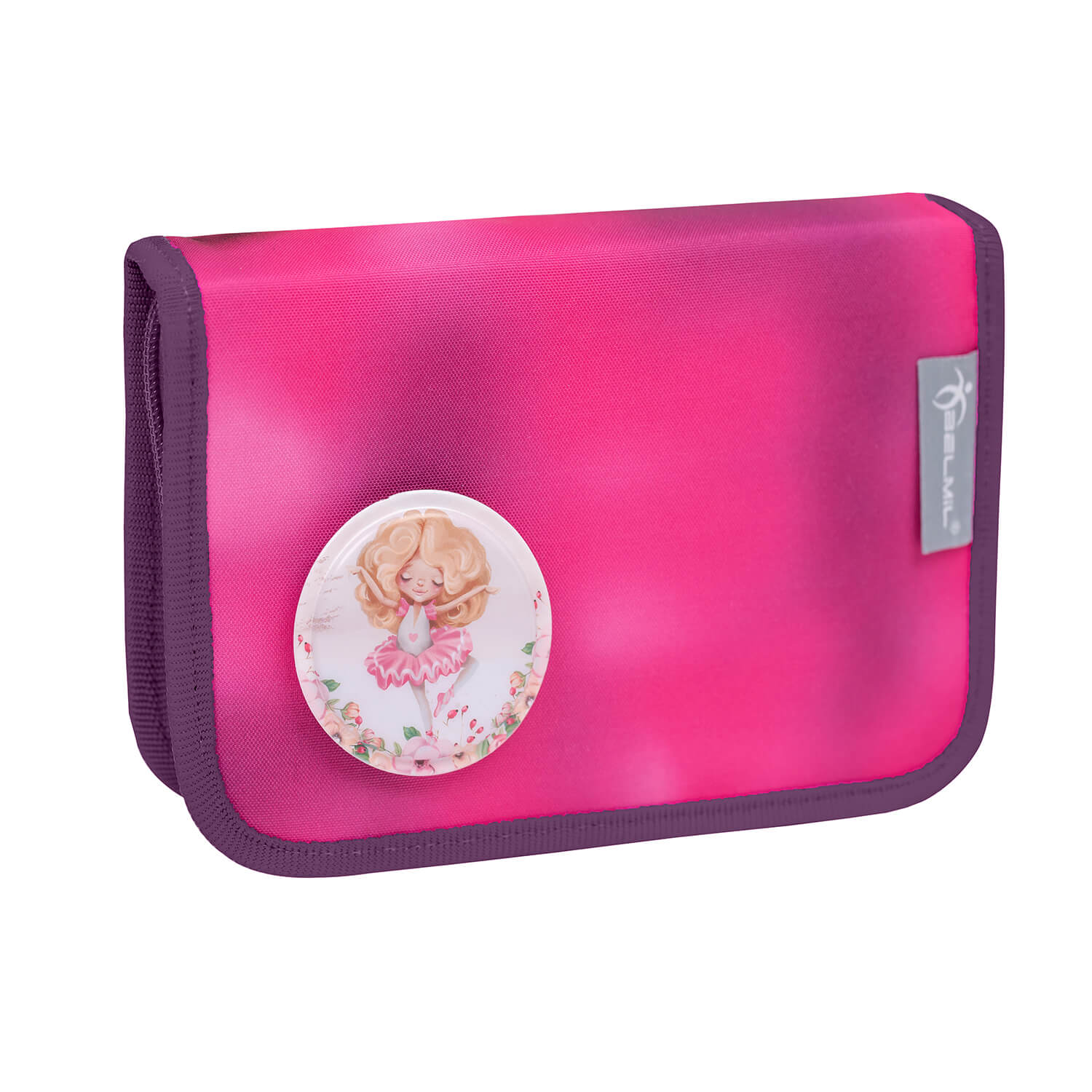 Classy Shiny Pink schoolbag set 4 pcs