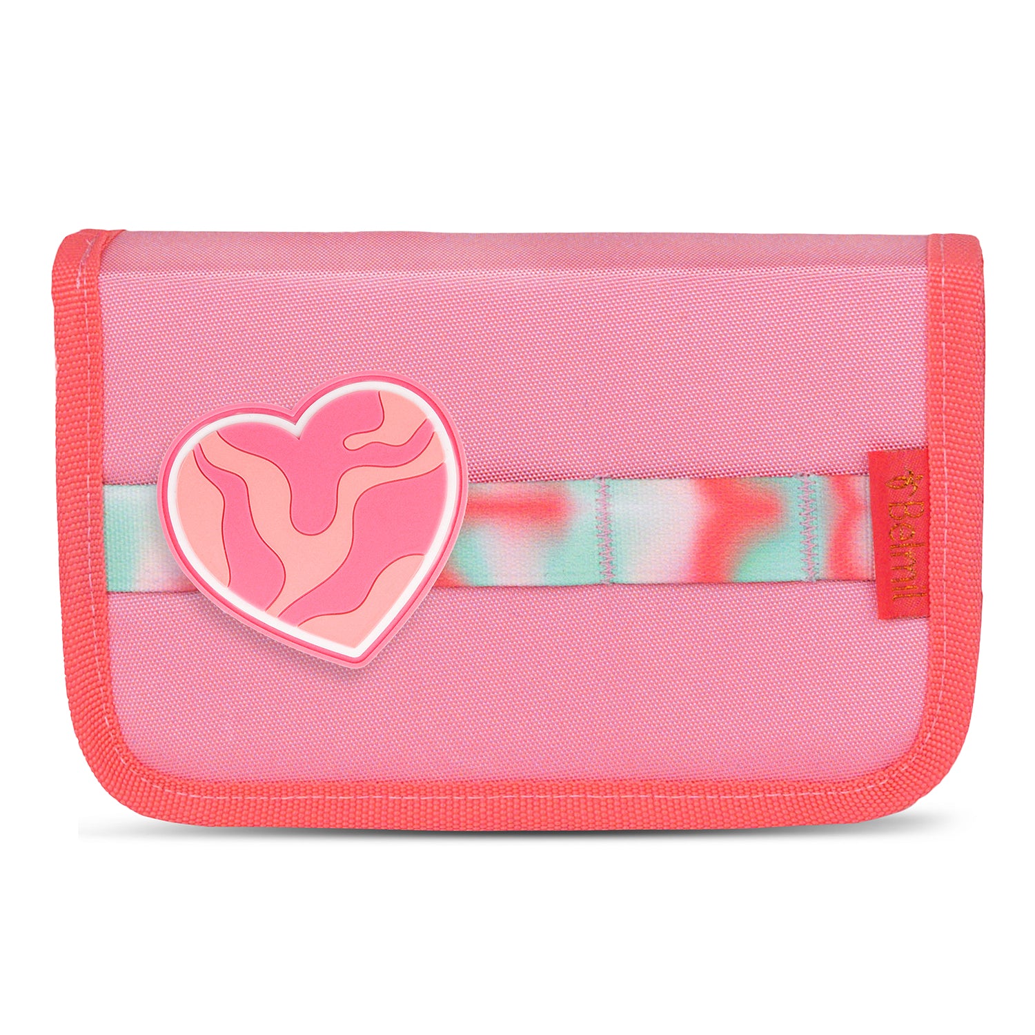 An example of the reflective features on the Premium Belmil School Bag Set for Girls – Maxi Plus Aurora schoolbag set 6 pcs enhancing safety at night.