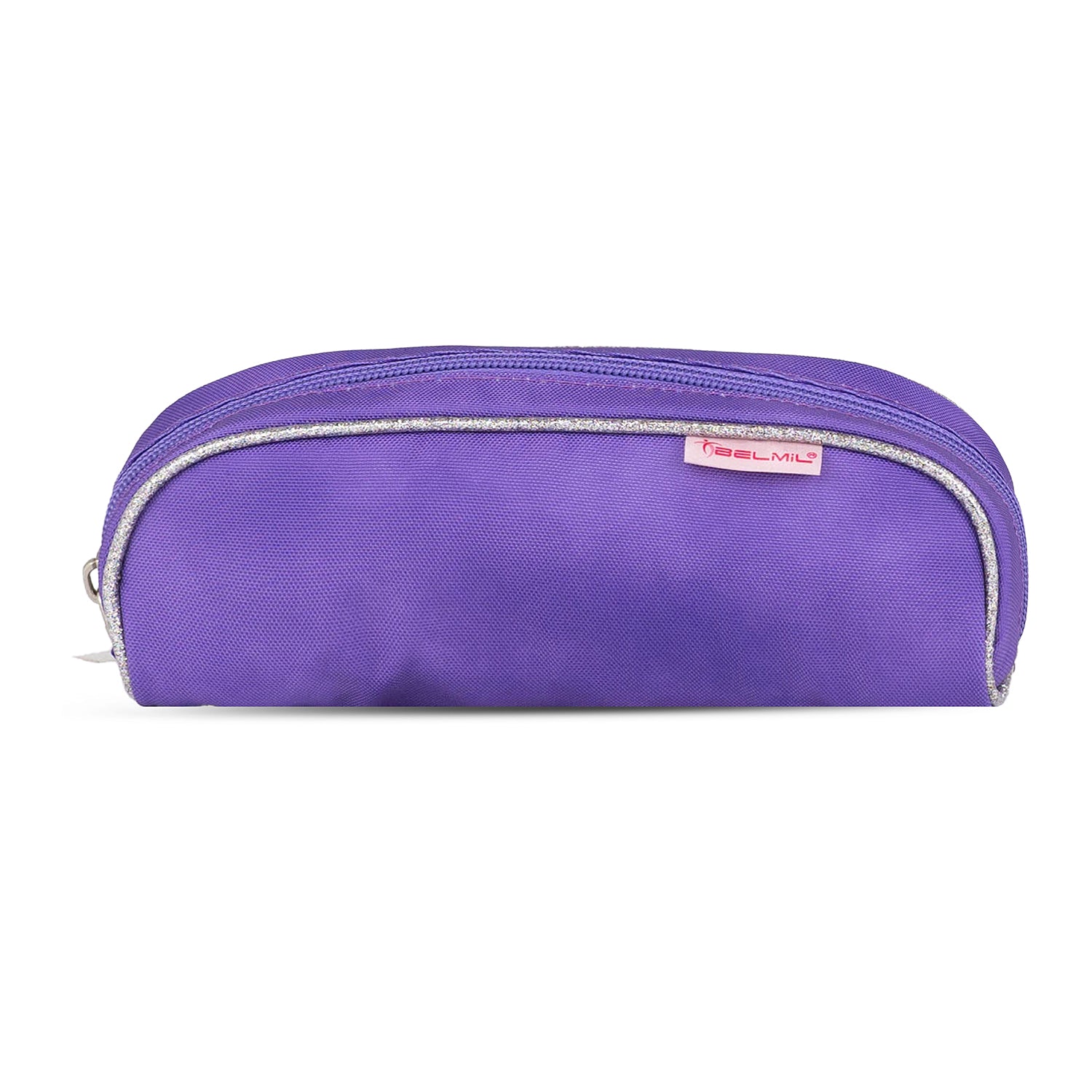 The spacious organization of the Belmil Classy Ergonomic School Bag Set for Girls “Starlight Wings” Design + Unicorn Raincoat – 4-Piece Back-to-School Bundle, showing multiple compartments and side pockets.