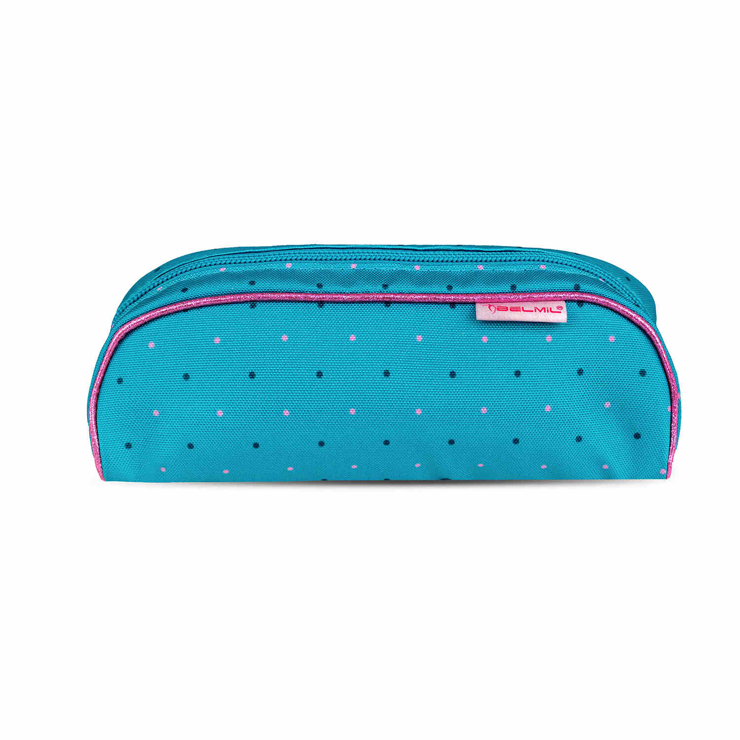 Belmil Smarty Hearts and Dots Ergonomic School Bag Set – 5-Piece Set with 9 Interchangeable Patches and Hip Belt featuring kids customizing their bag with fun patches.