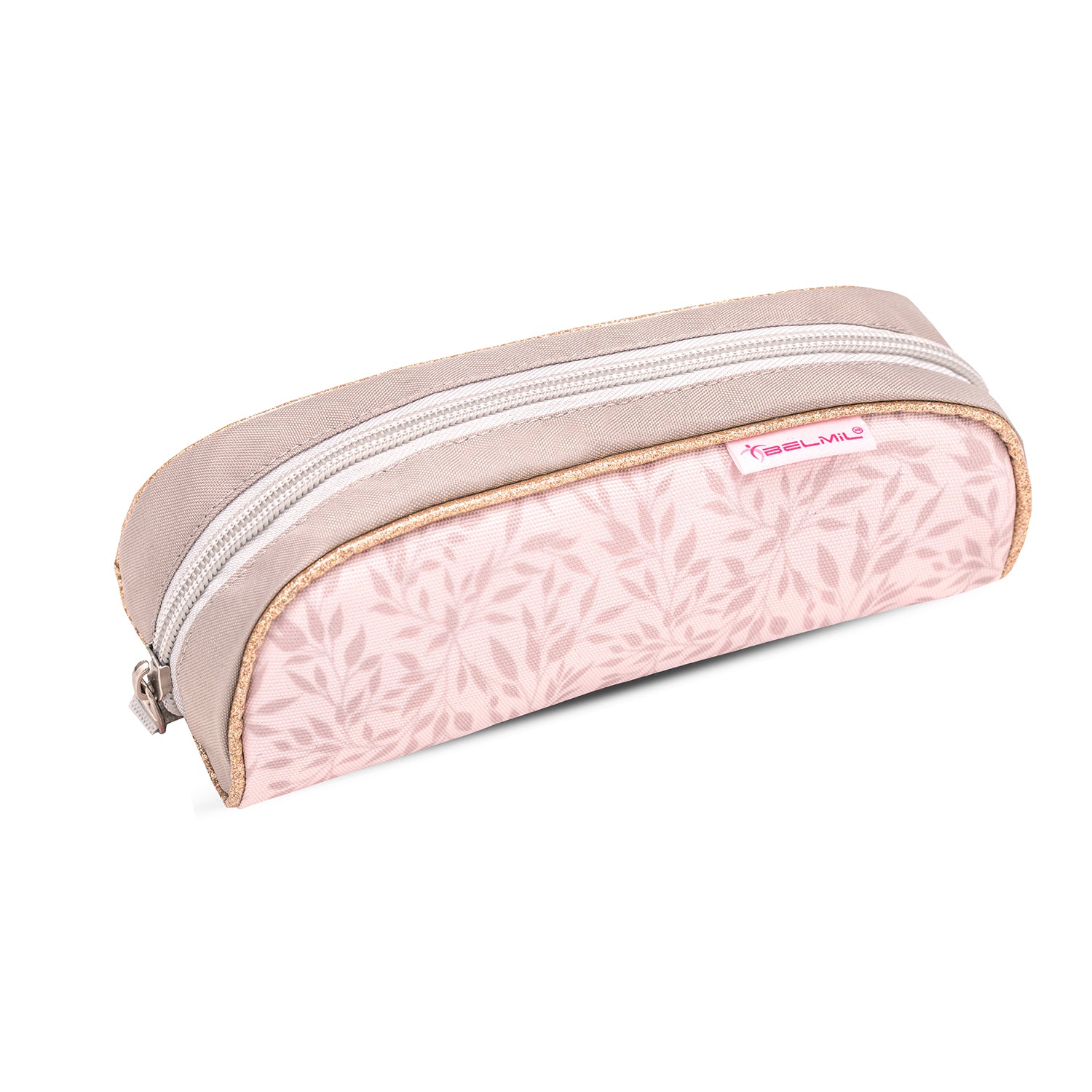 Stylish display of the Belmil Classy Ergonomic School Bag Set for Girls “Horse Chestnut” Design + Unicorn Raincoat – 5-Piece Back-to-School Bundle featuring floral details and pastel tones.