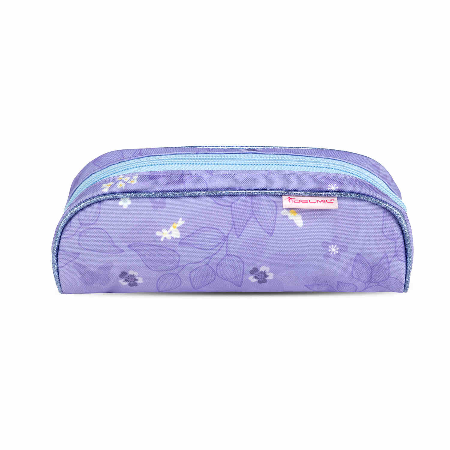 Adjustable straps of The Ergonomic School Bag Set for Girls – Belmil Classy Purple Blue Butterfly (5 pcs) ensuring a custom fit as the child grows.