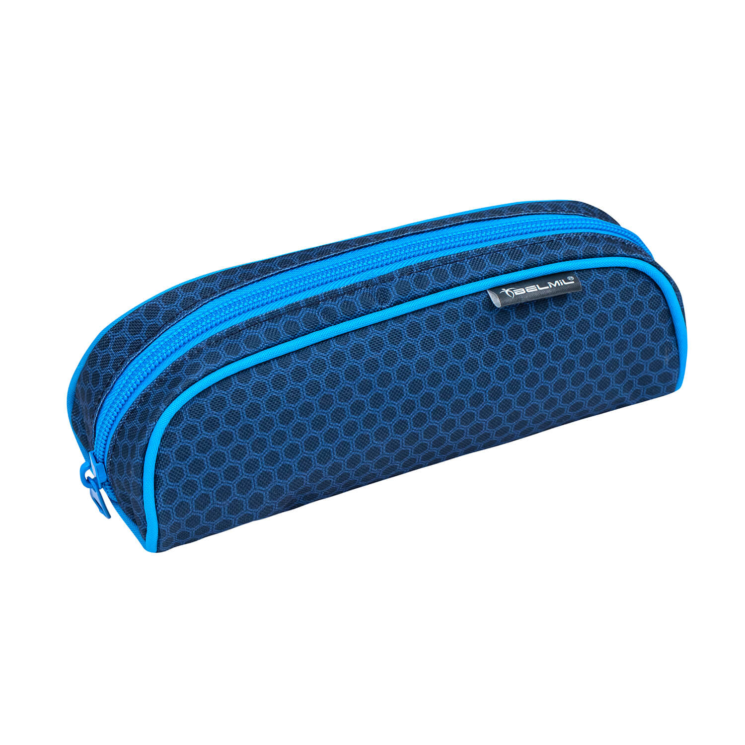 Classy Racing Blue Neon schoolbag set with raincover 5 pcs