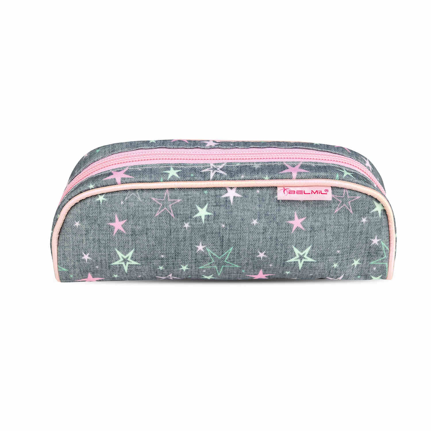 Mini-Fit Shine Bright schoolbag set 4 pcs emphasizing its ergonomic shape for comfort during school days. Ergonomic School Bag Set for Girls – Belmil Mini-Fit Shine Bright (4 pcs).