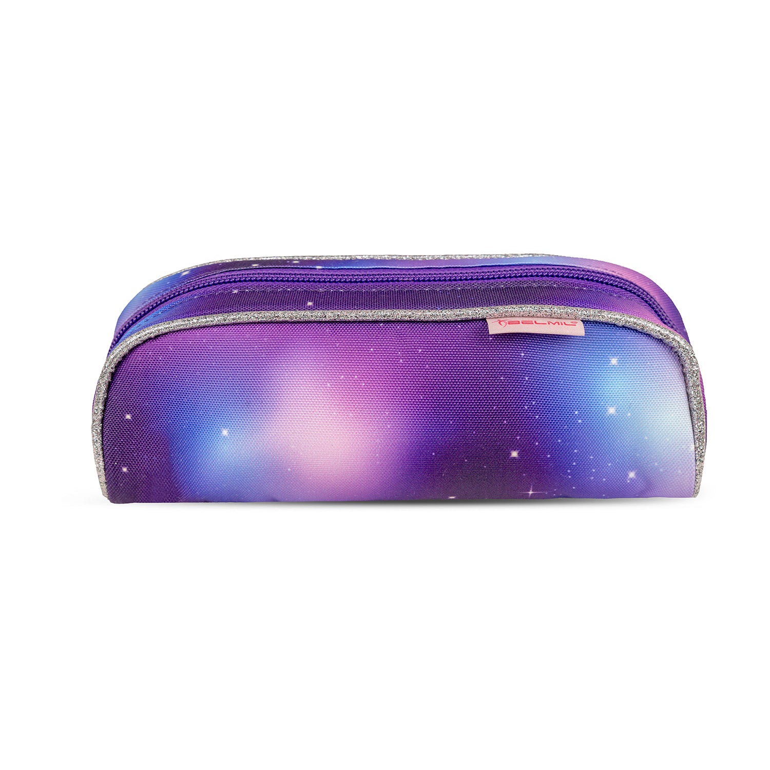 Side view of the stylish Belmil Maxi Pack Shining Fairy School Back Set for Girls – 5-Piece Set + Interchangeable Pegasus Patch Set showing side pockets.