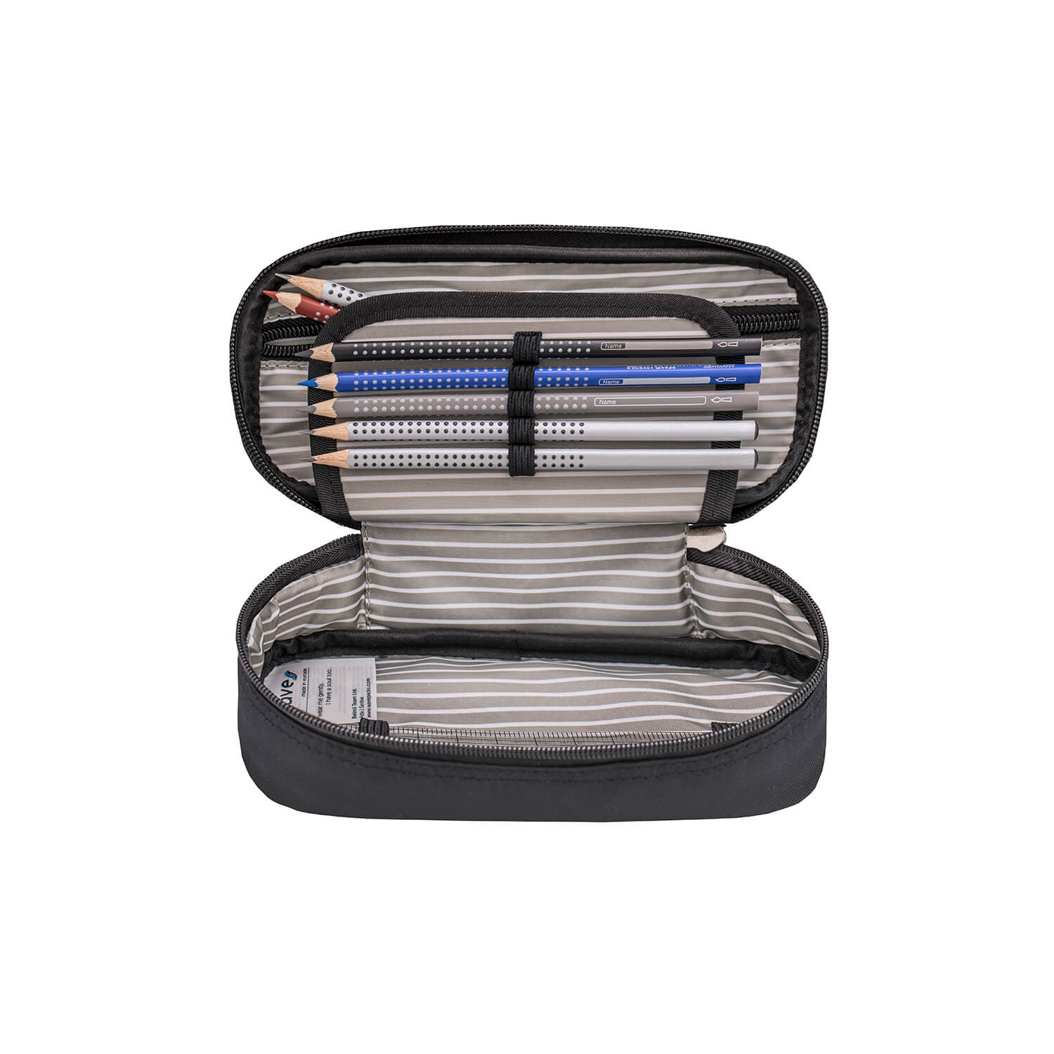 Wave Black Pencil pouch