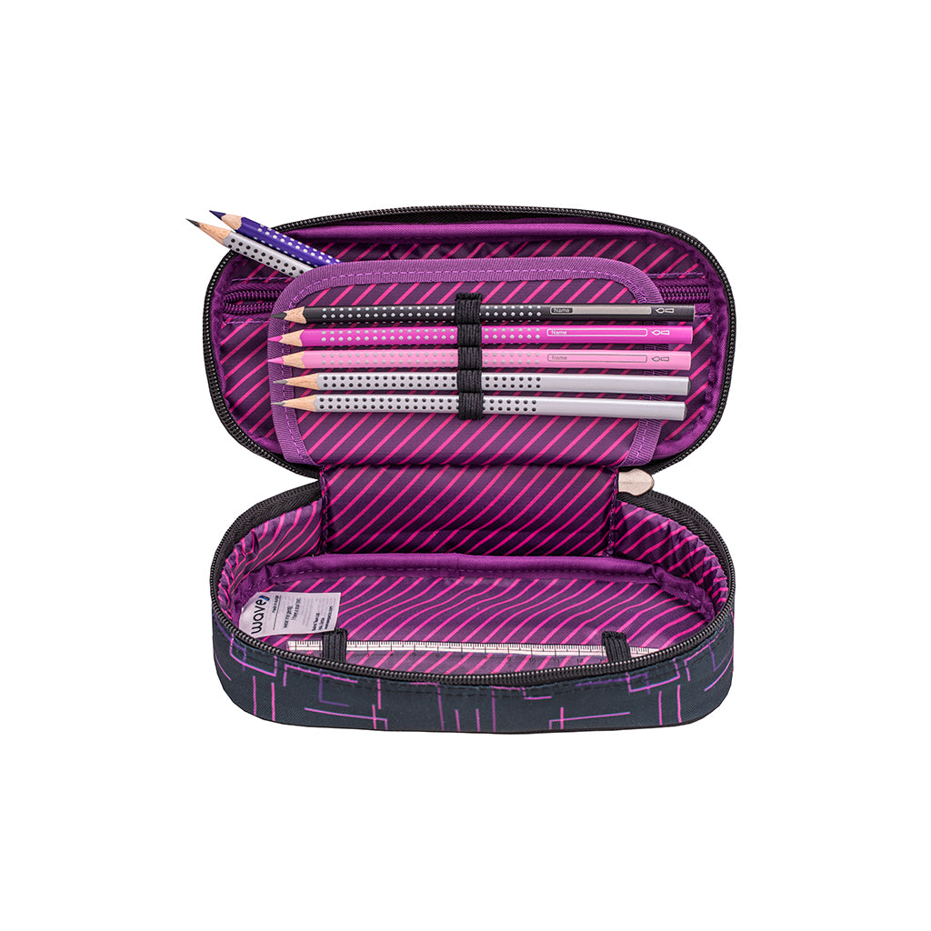 Wave Cubic Pink Pencil pouch