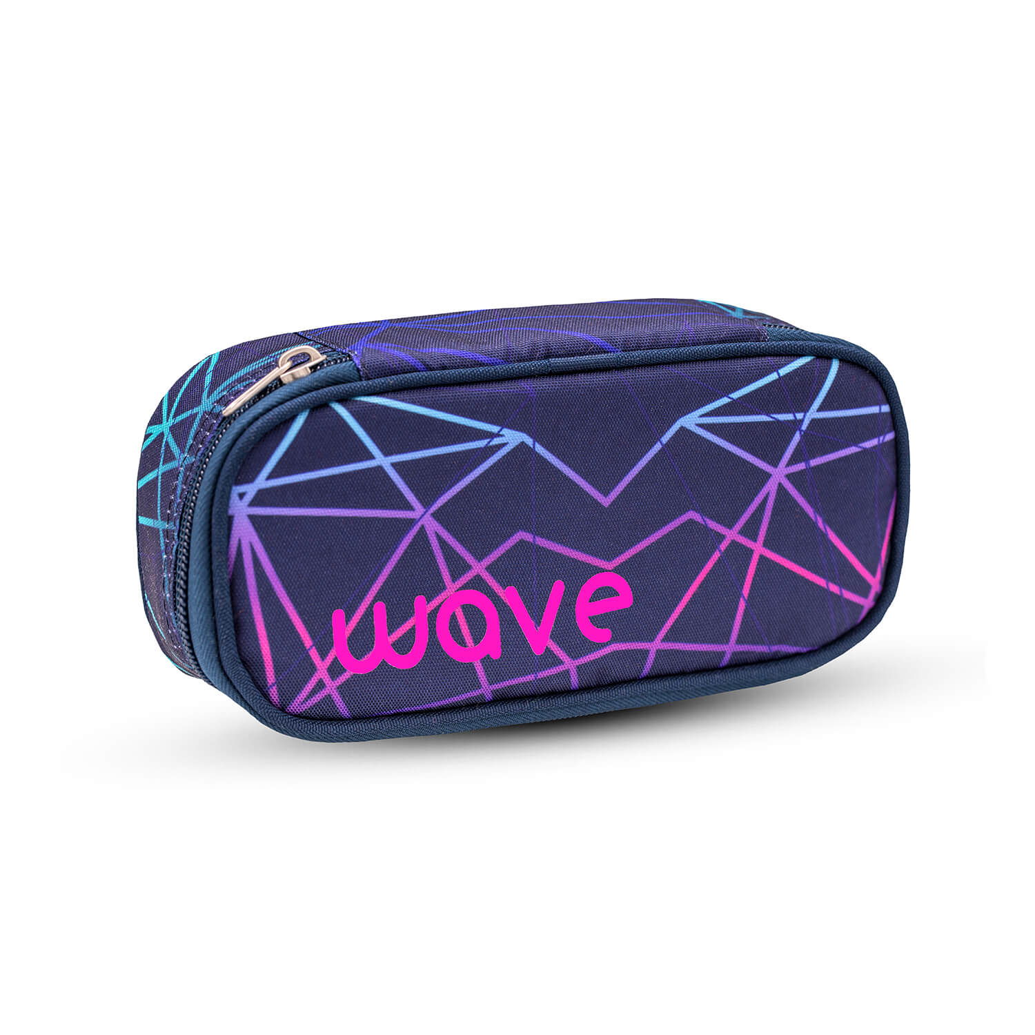 Wave Stripes Purple Pencil pouch