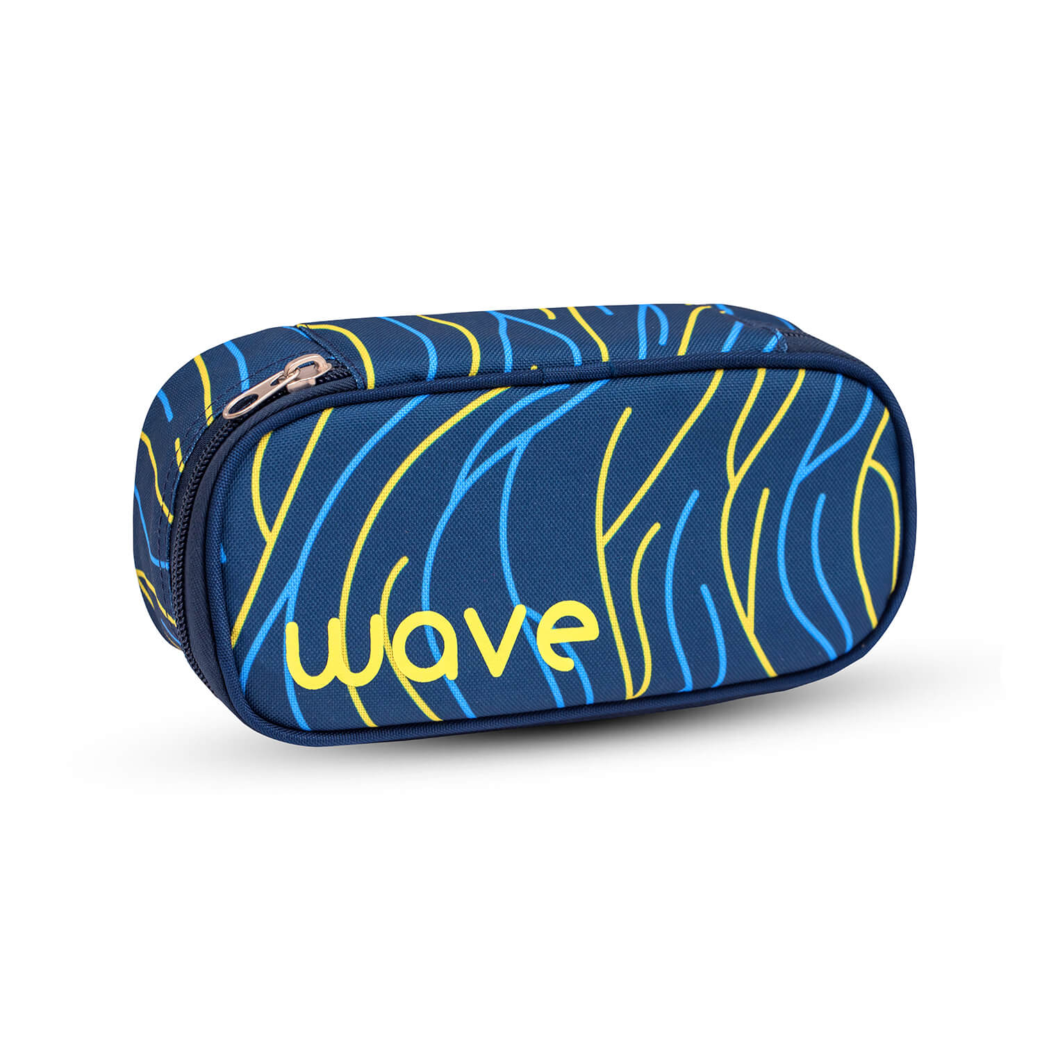 Wave Yellow Lines Pencil pouch