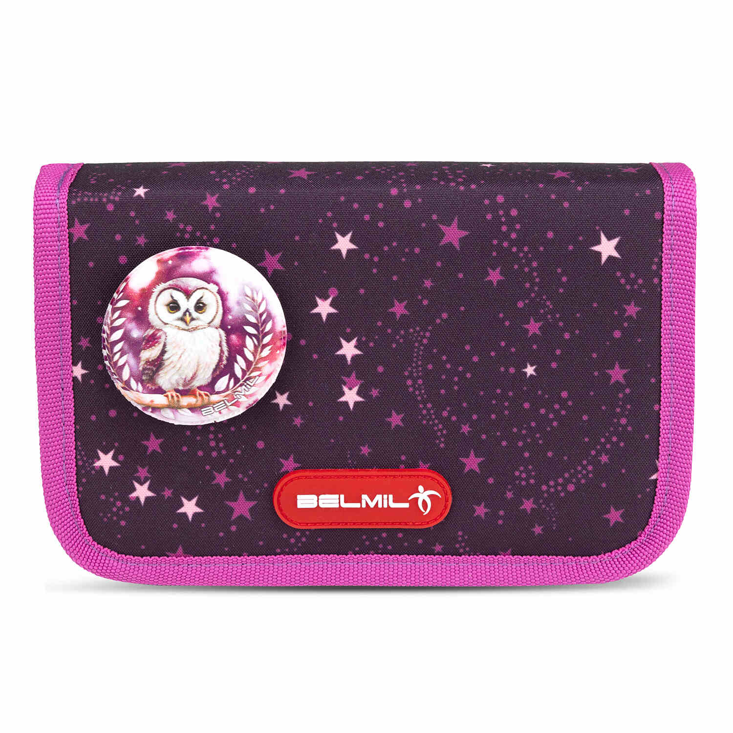 Complete 5-piece set of the Belmil Classy Plus Magical Stars School Bag including accessories like a gym bag and pencil pouch.