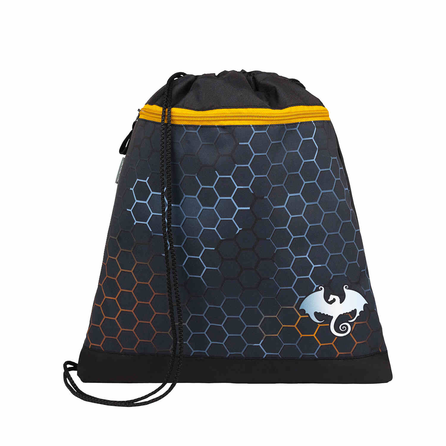 Reflective elements on the Belmil Compact Dragon School Bag Set – 5-Piece Ergonomic Backpack with AGR Certificate, Fidlock Buckle & 4 Decorative Patches enhancing safety in low light.
