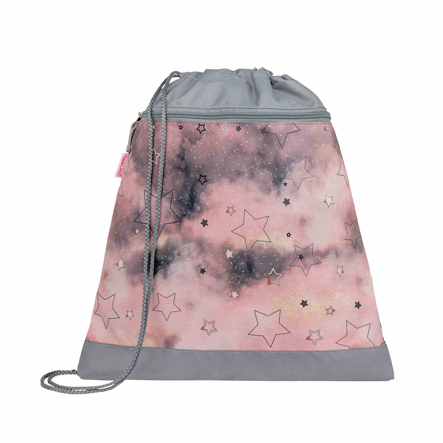 The Ergonomic School Bag Set for Girls – Belmil Classy Rose Ballet (5 pcs) presented with a matching keychain, perfect for ballet enthusiasts.