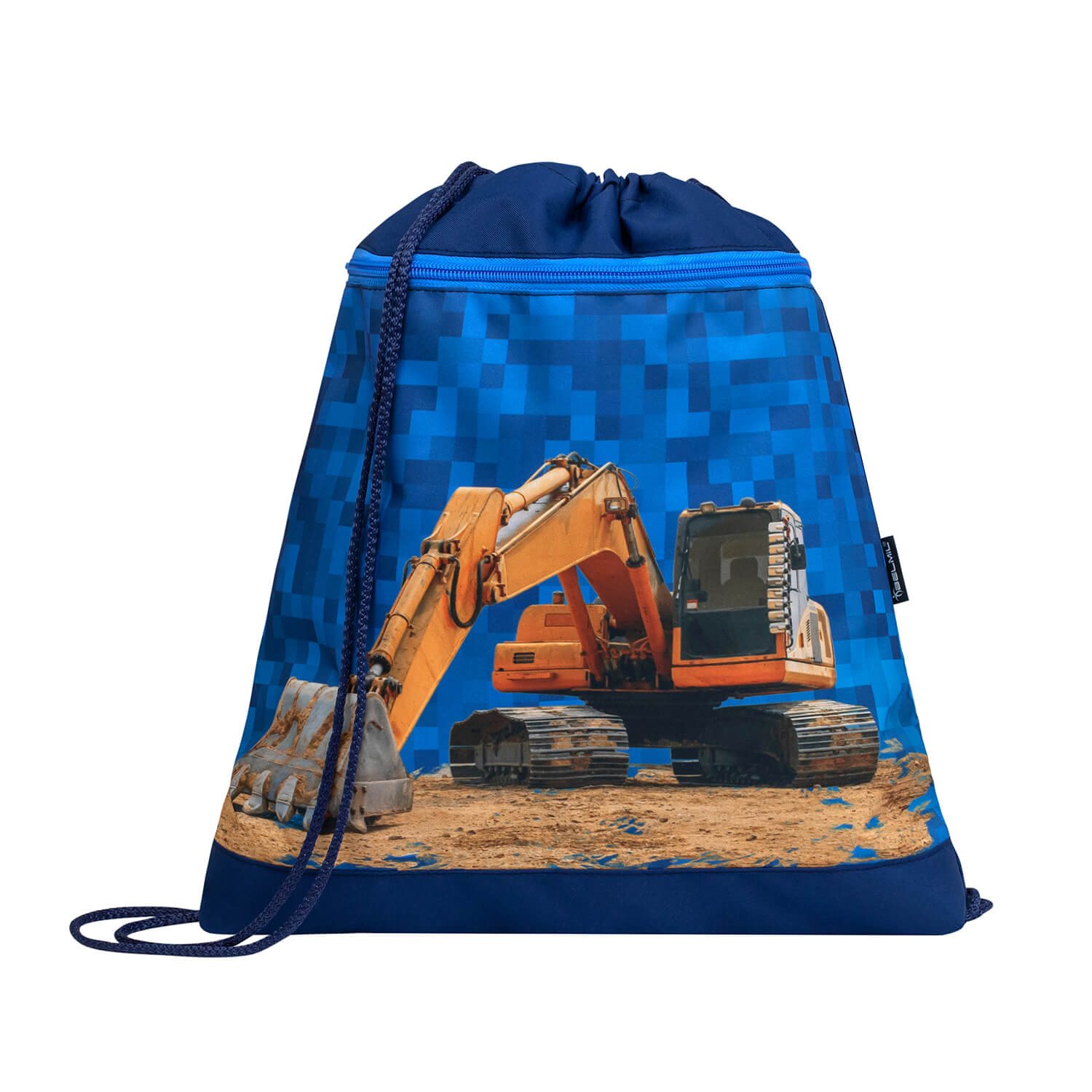 Classy Bulldozer schoolbag set 4 pcs
