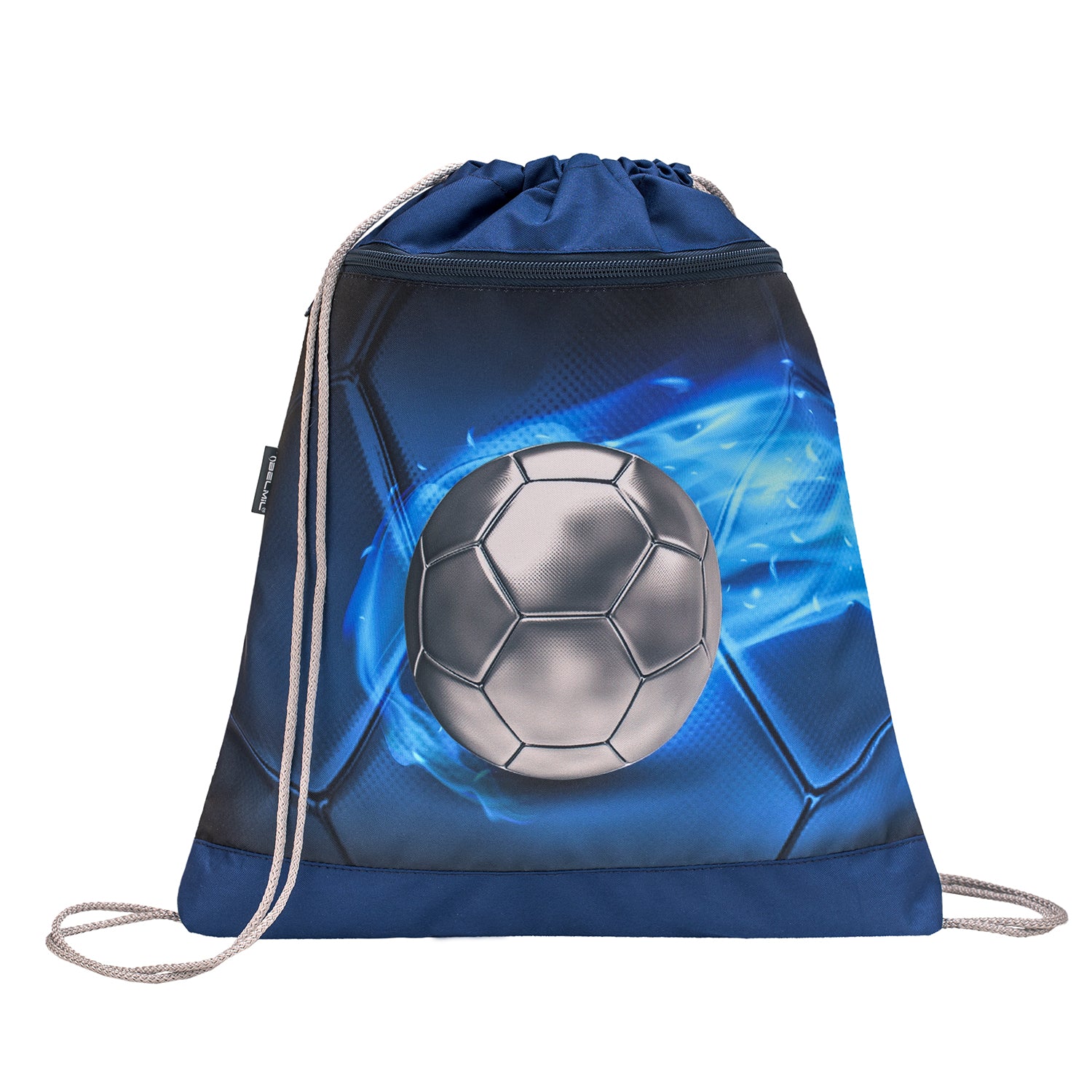 Accessories included in the Belmil Classy Ergonomic School Bag Set for Boys “Football 4” Design + Dinosaur Raincoat – 5-Piece Back-to-School Bundle, perfect for school.