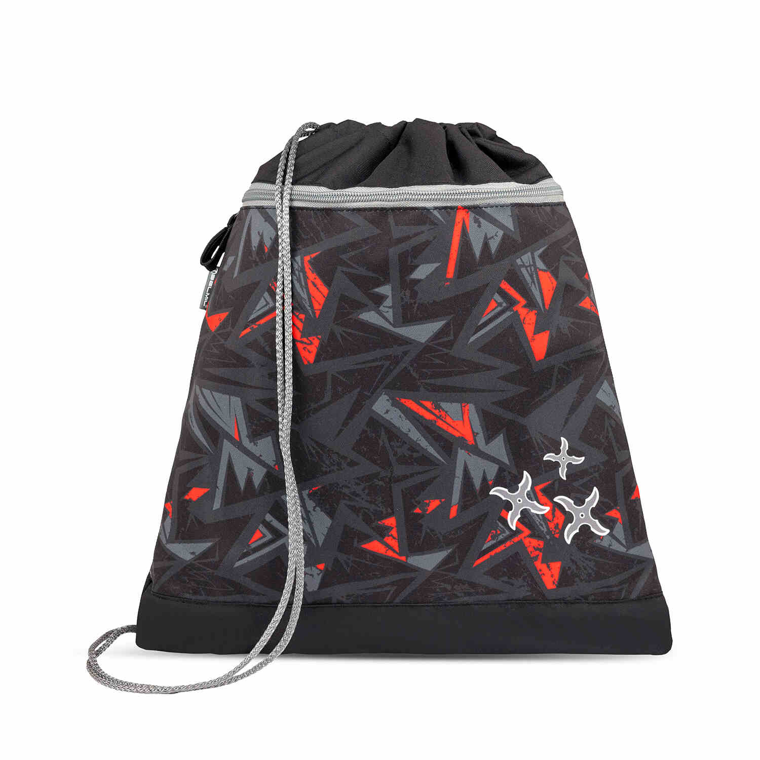 Belmil Compact Ninja School Bag Set – 5-Piece Ergonomic Backpack with AGR Certificate, Fidlock Buckle & 4 Decorative Patches made in Europe by a family business since 1965.