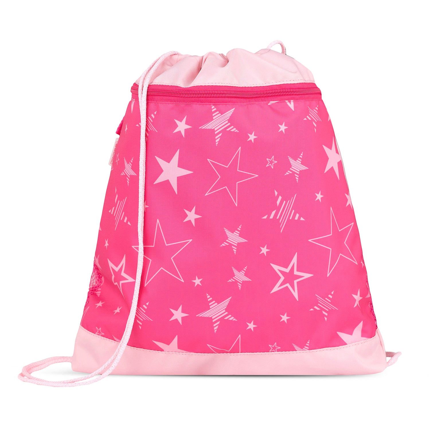 The complete Ergonomic School Bag Set for Girls – Belmil Compact Starry Magic (5 pcs) layout including bags, pencil case, and patches.