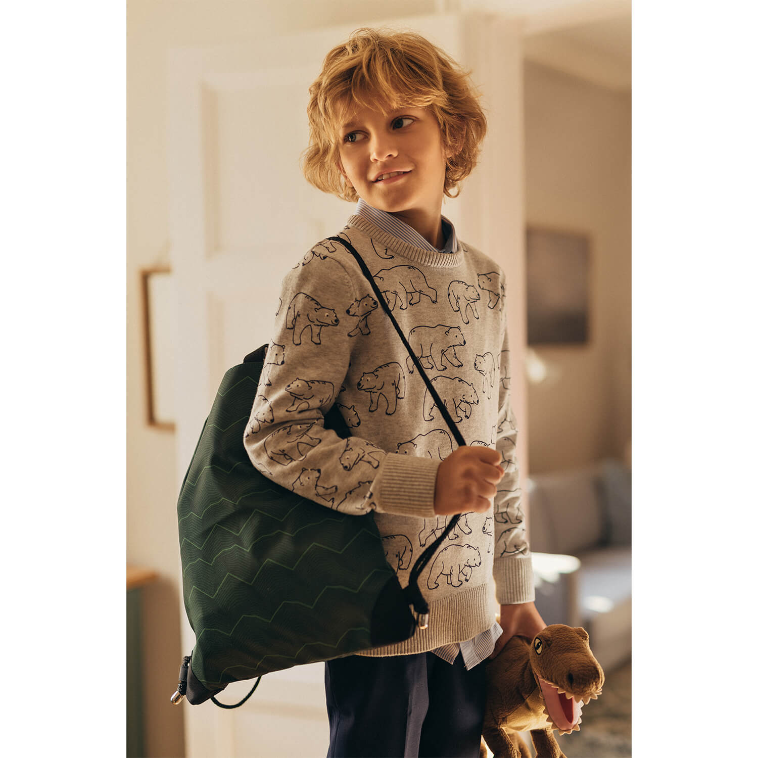 Premium School Gym bag Twist of Lime
