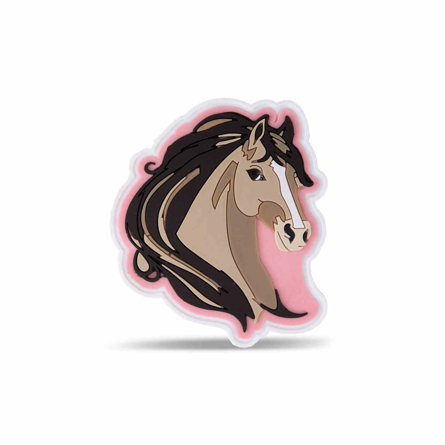 Velcro Rubber Patch Rose Horse