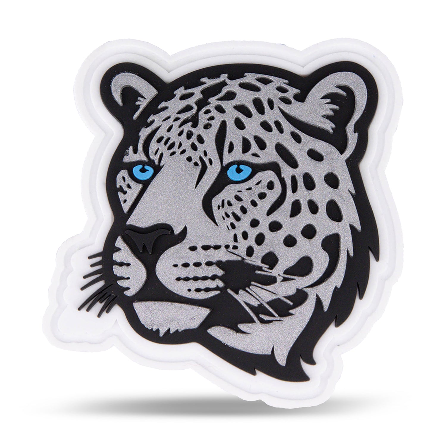 Velcro Gummi Patch White Jaguar