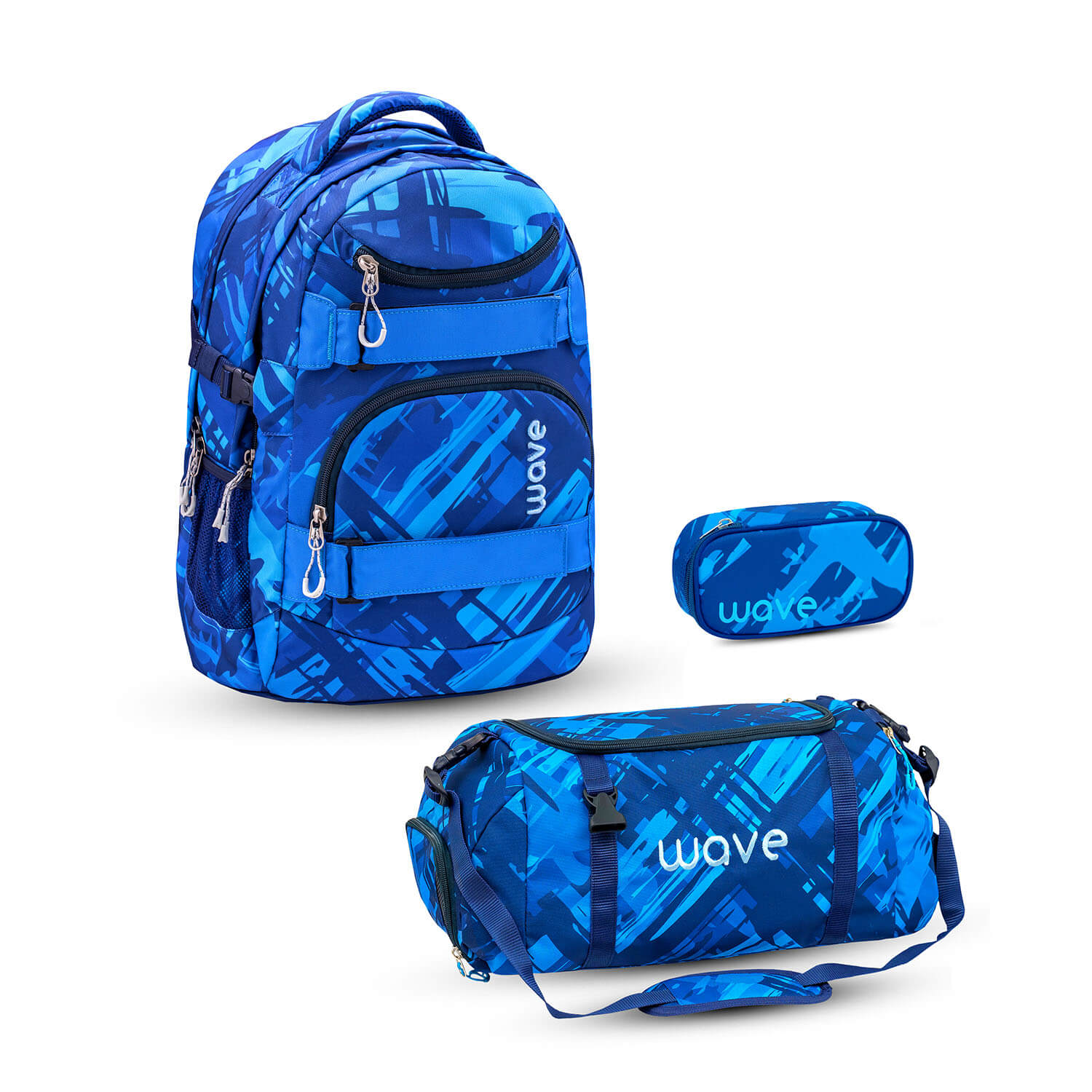 Wave Infinity Deep Ocean Schulrucksack Set 3 tlg.
