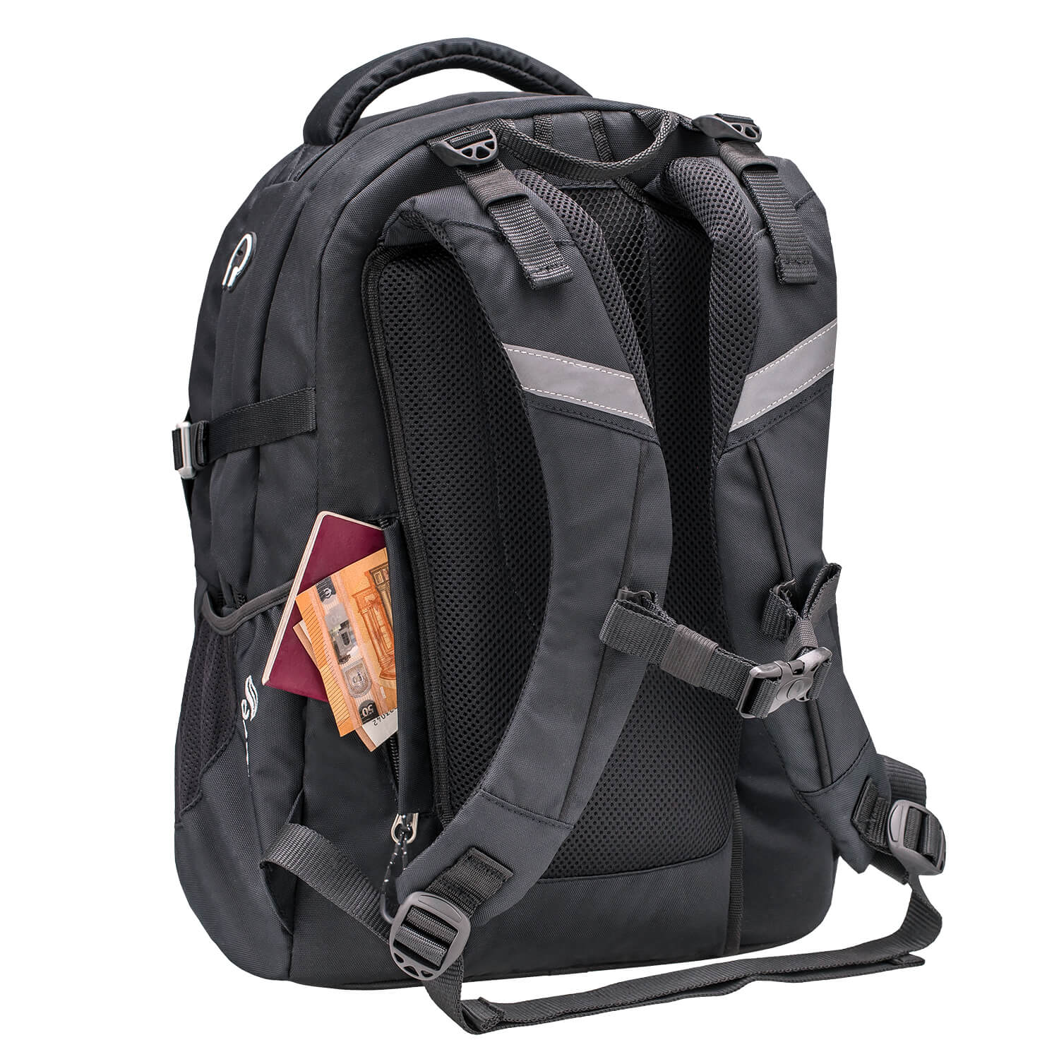 Wave Infinity Black Schulrucksack Set 3 tlg.