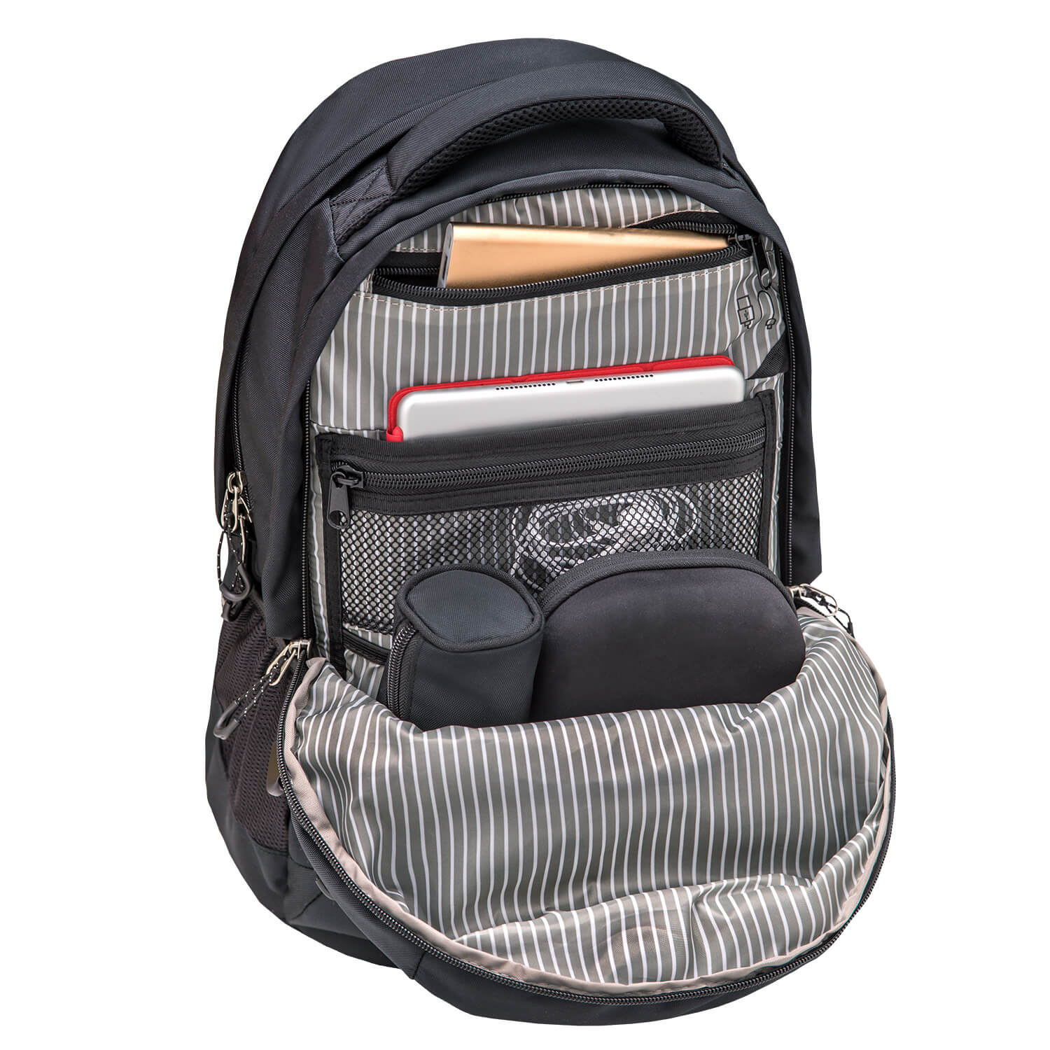 Wave Infinity Black school backpack
