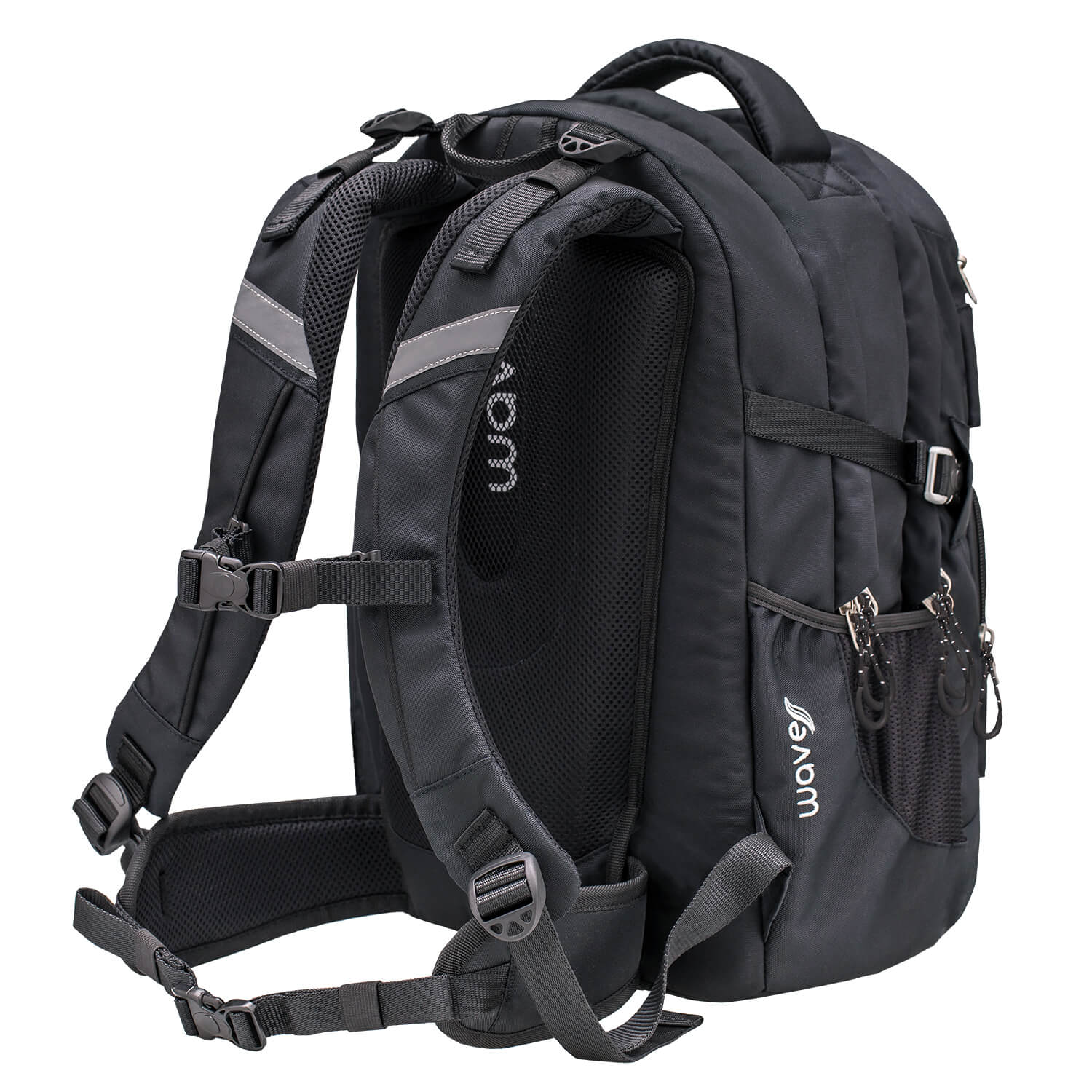 Wave Infinity Black Schulrucksack Set 3 tlg.