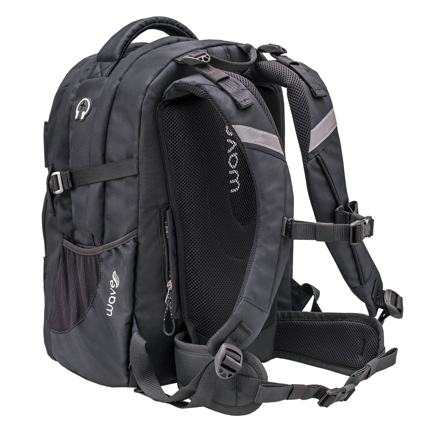 Wave Infinity Black Schulrucksack Set 3 tlg.