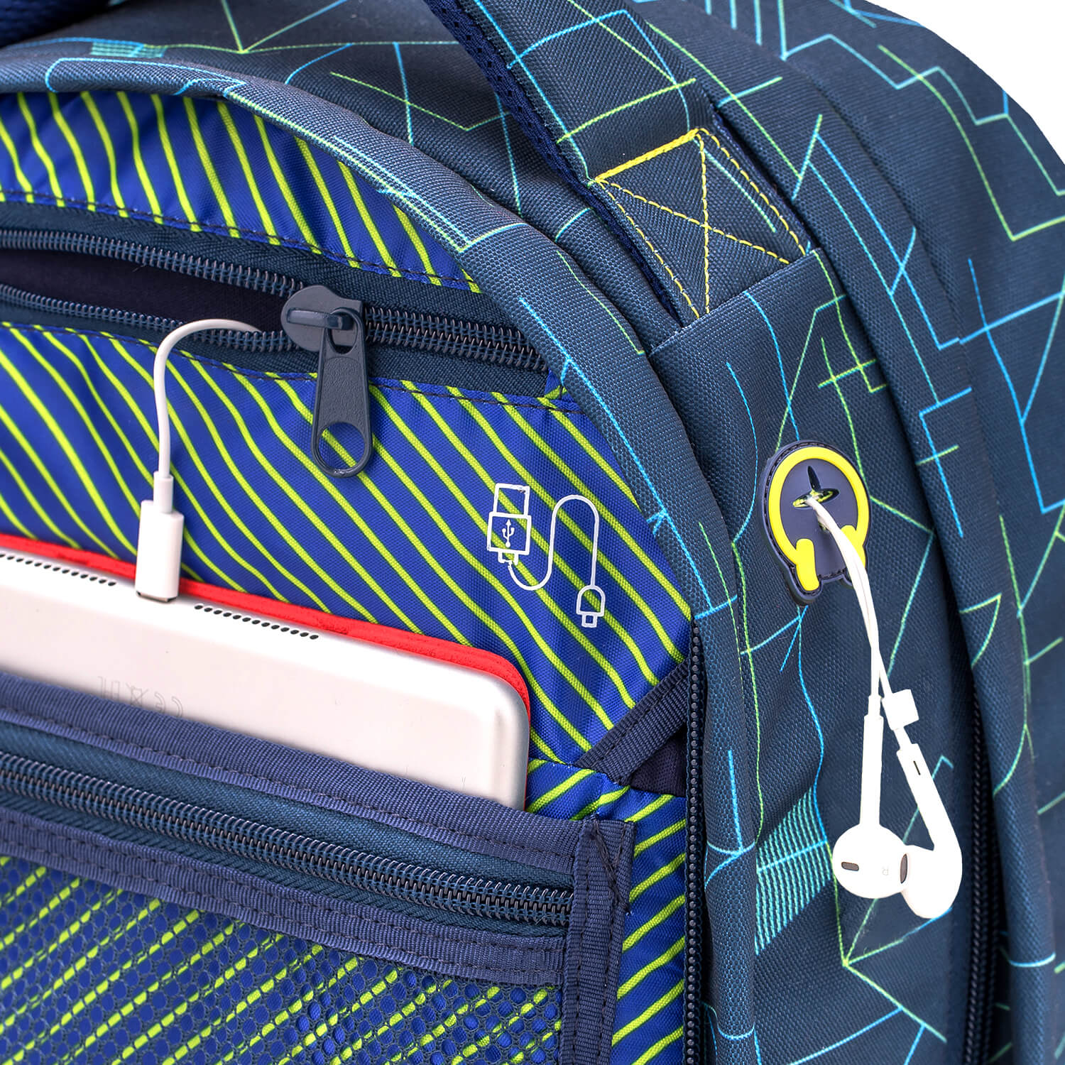 Wave Infinity Electrify Schulrucksack Set 3 tlg.