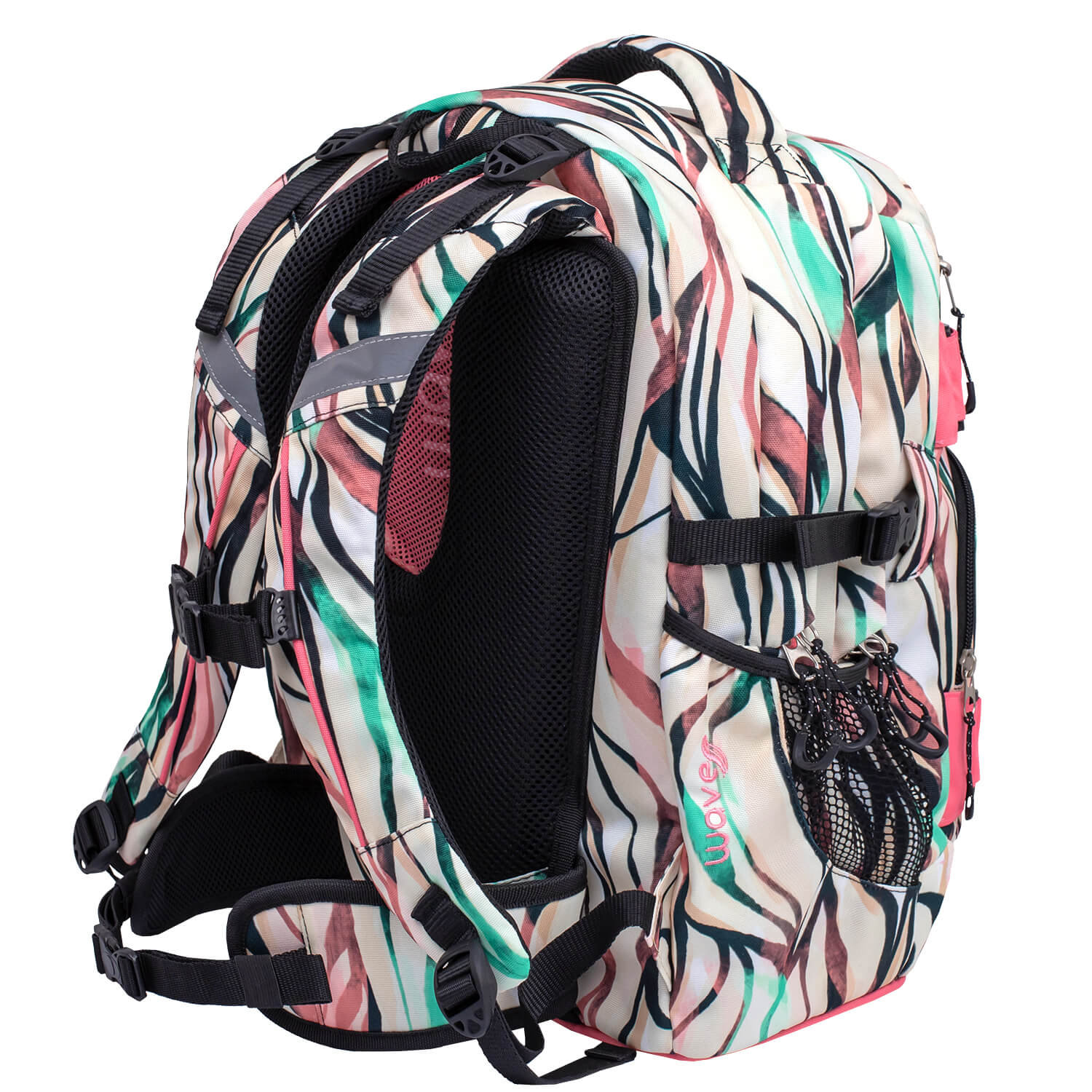 Wave Infinity Feathers school backpack Set 2 Pcs