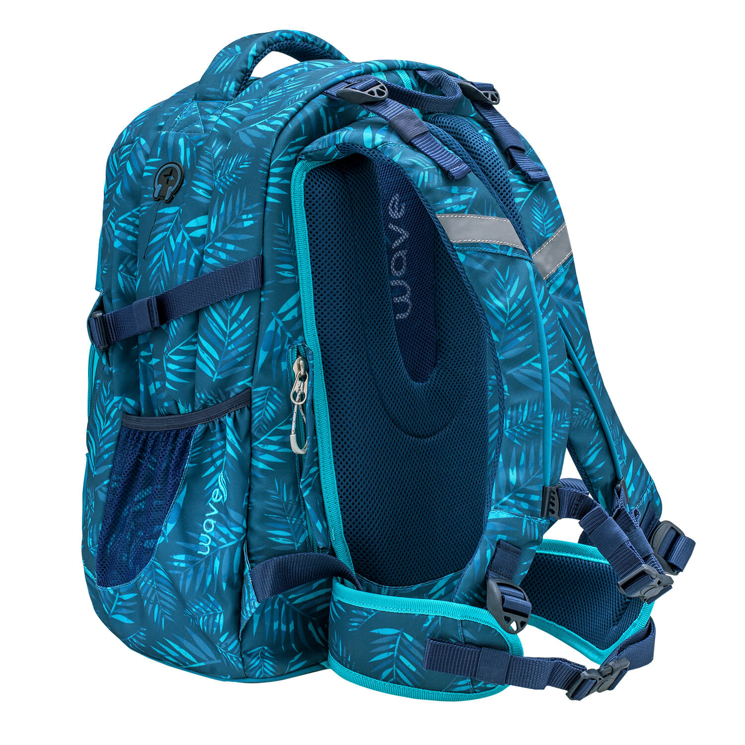 Wave Infinity Jungle Vibe school backpack