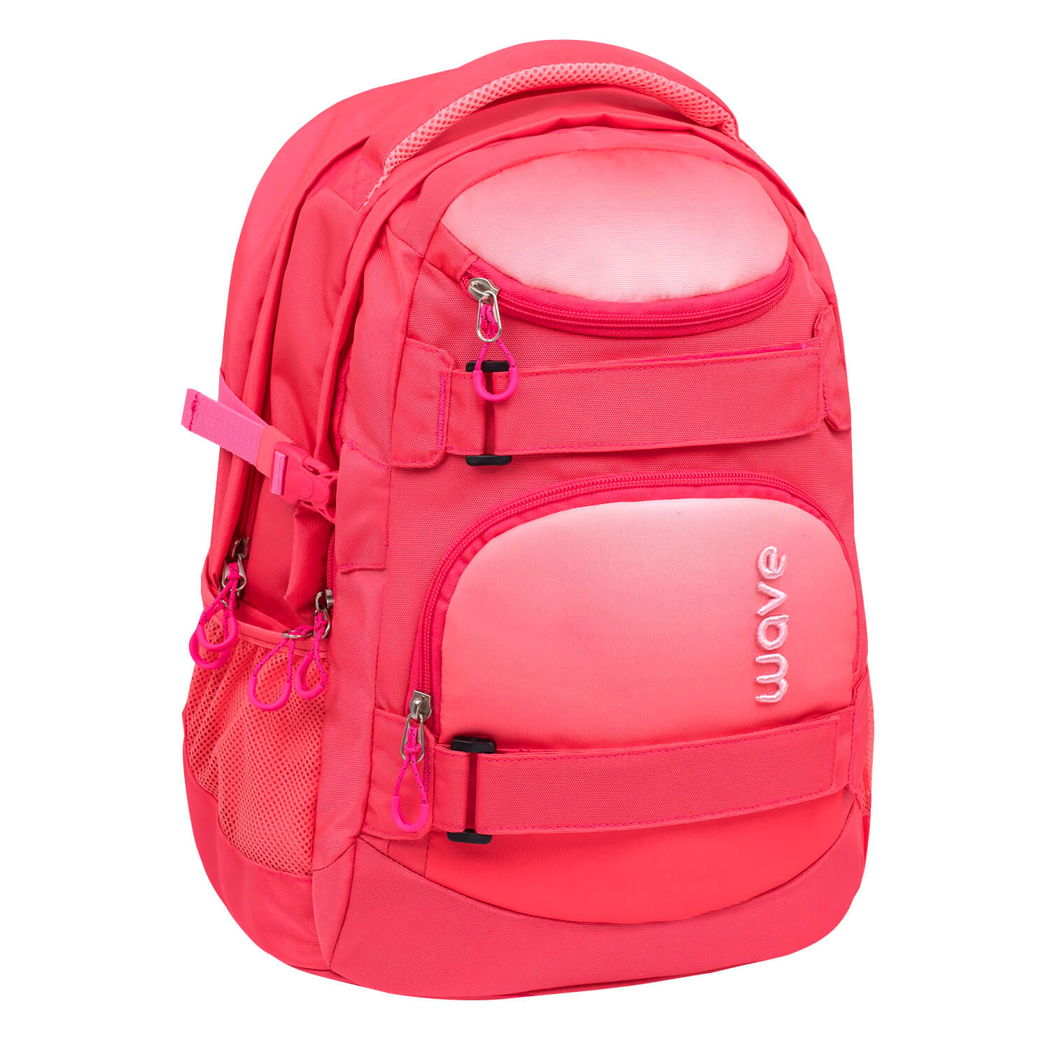 Wave Infinity Ombre Coral Paradise Schulrucksack Set 3 tlg.