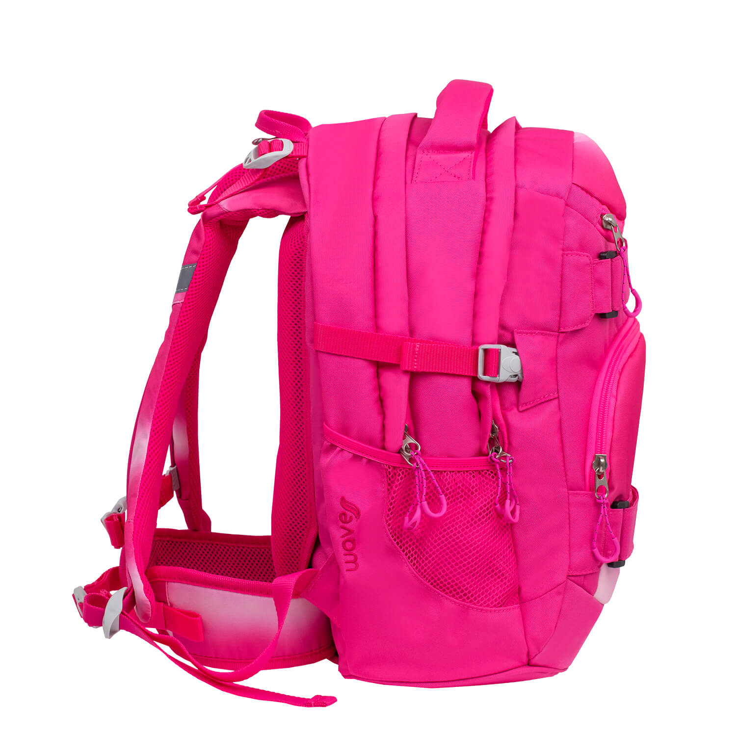 Wave Infinity Ombre Light Pink school backpack Set 2 Pcs