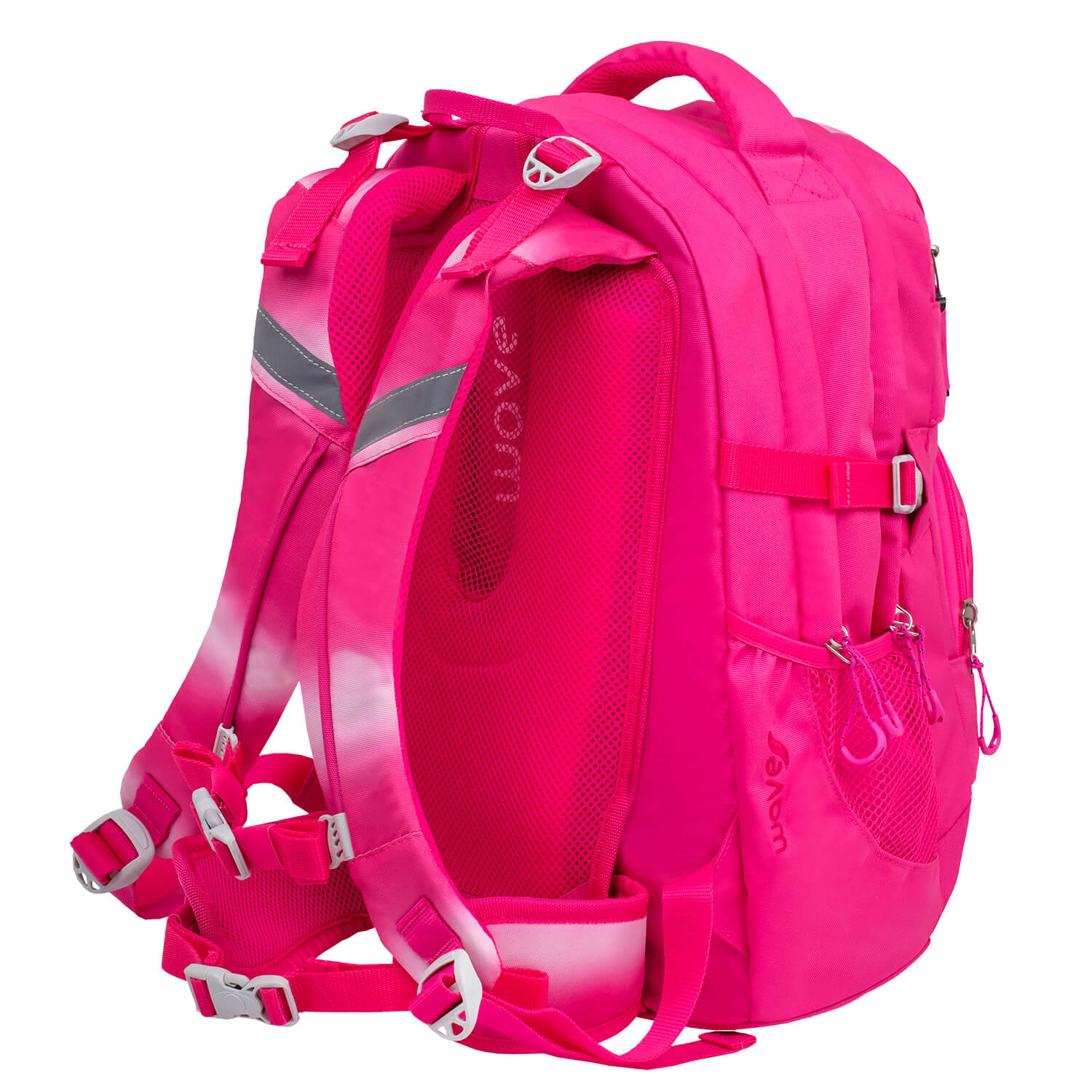 Wave Infinity Ombre Light Pink school backpack Set 2 Pcs
