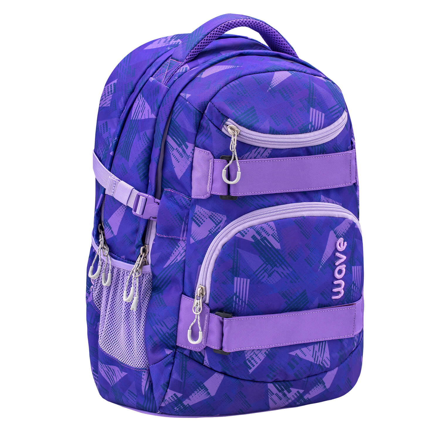 Wave Infinity Purple Sun school backpack Set 2 Pcs
