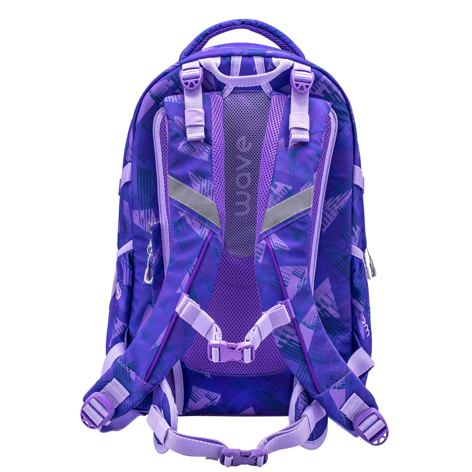 Wave Infinity Purple Sun school backpack Set 2 Pcs