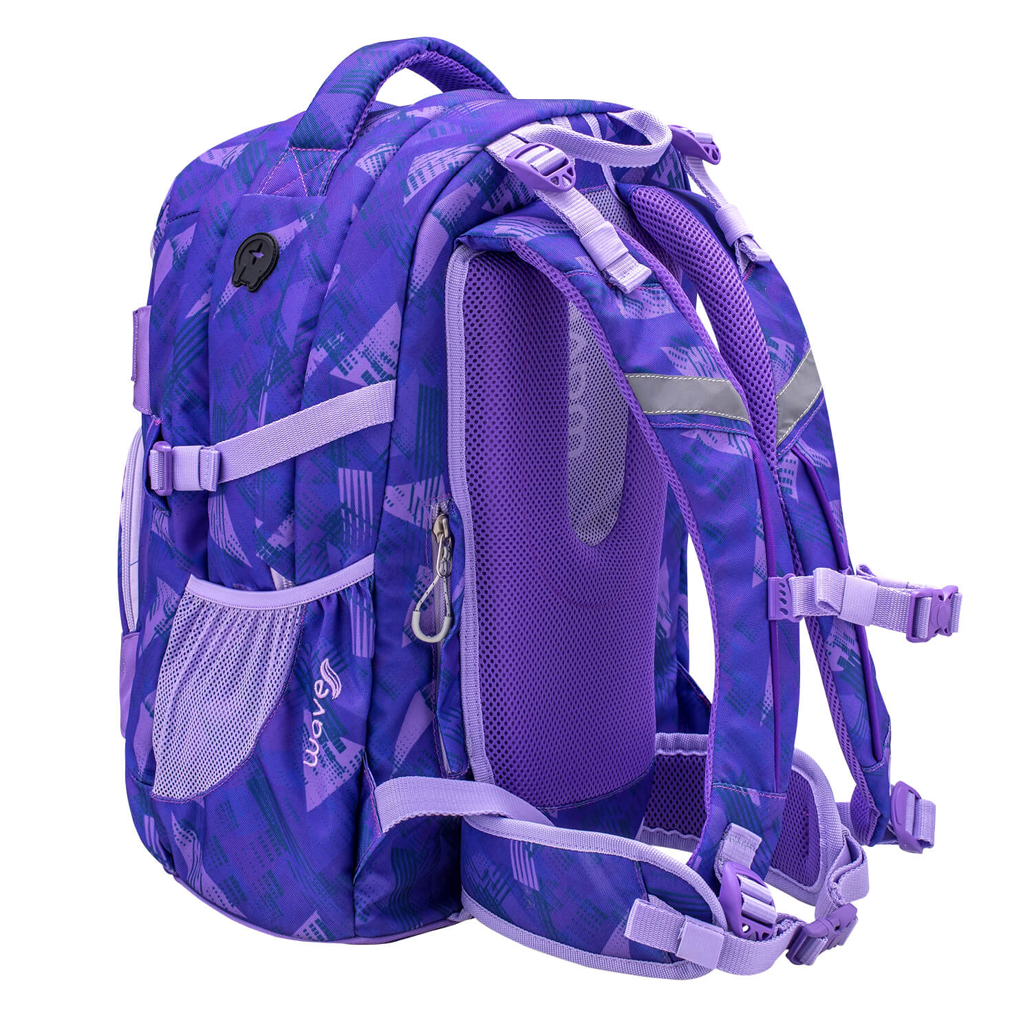 Wave Infinity Purple Sun school backpack Set 2 Pcs