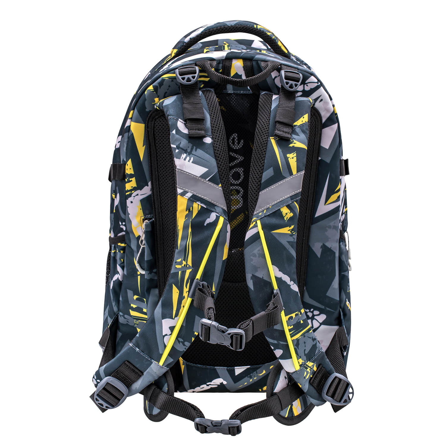 Wave Infinity Yellow Graffiti school backpack Set 2 Pcs