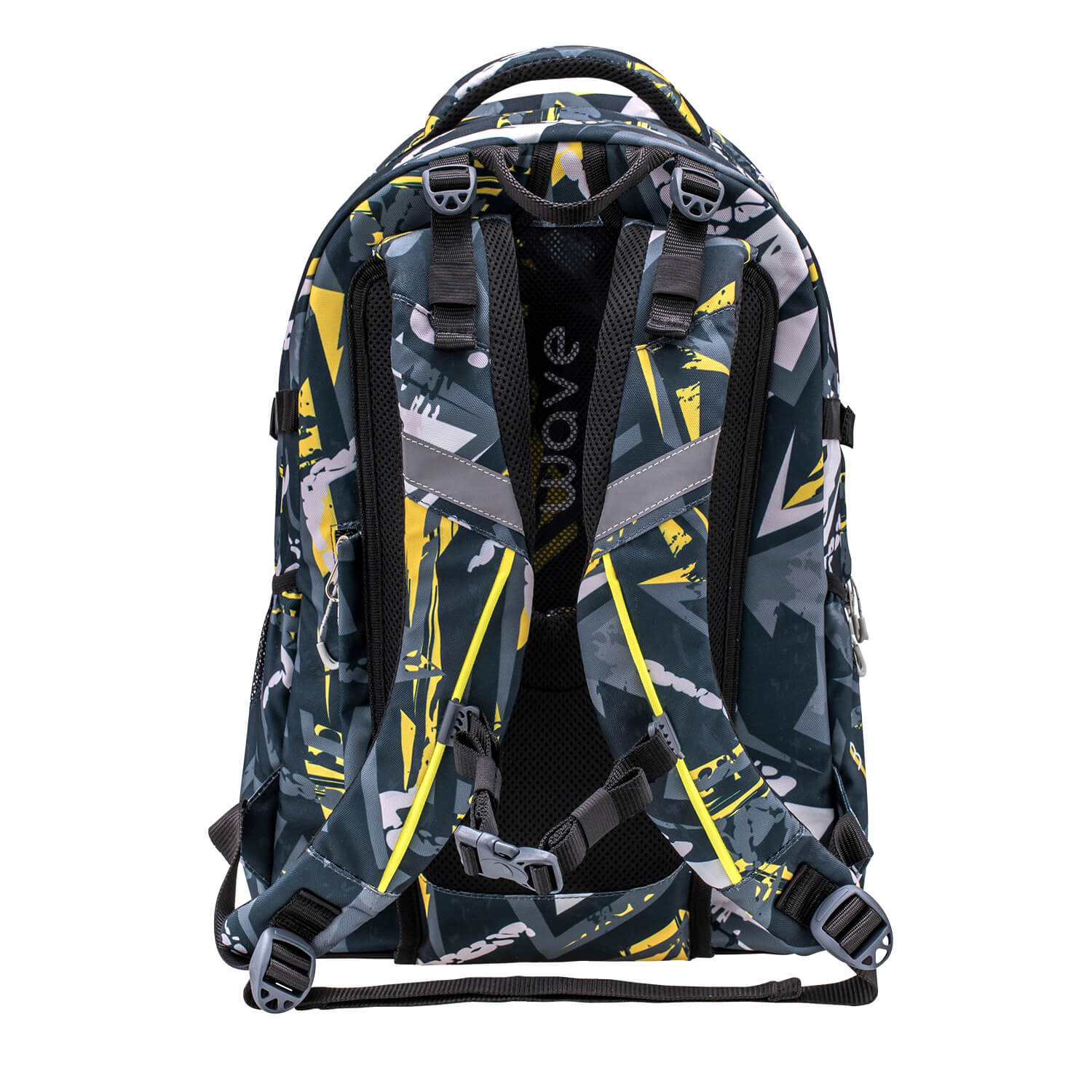 Wave Infinity Yellow Graffiti Schulrucksack